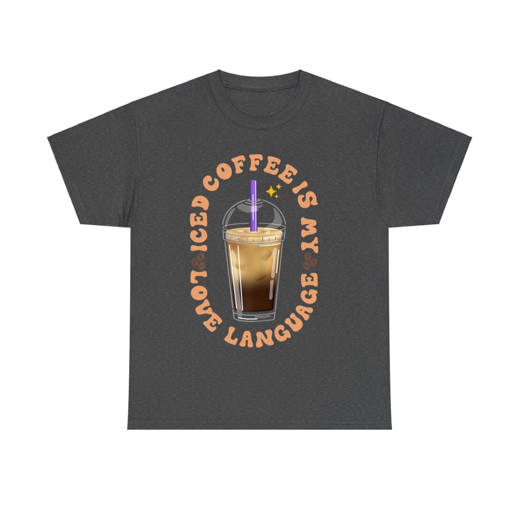 Iced Coffee Is My Love Language Aesthetic Cup Design Coffee Lovers T-Shirt