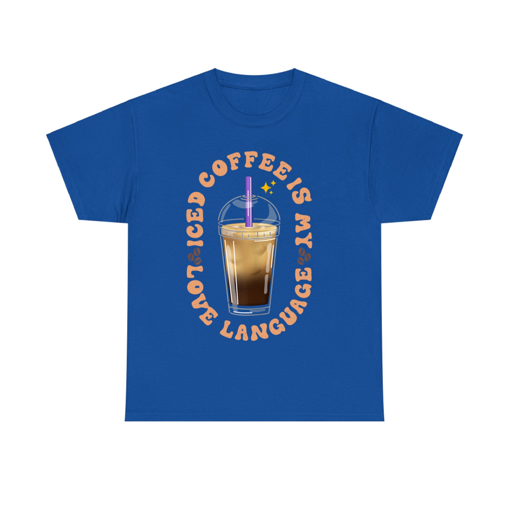 Iced Coffee Is My Love Language Aesthetic Cup Design Coffee Lovers T-Shirt