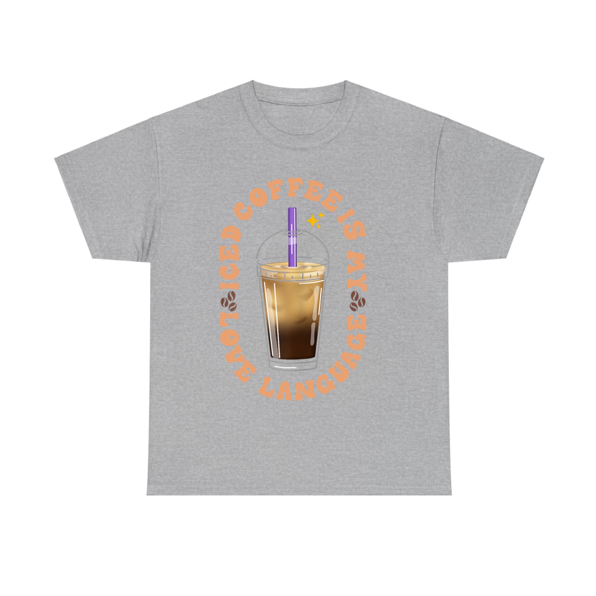 Iced Coffee Is My Love Language Aesthetic Cup Design Coffee Lovers T-Shirt
