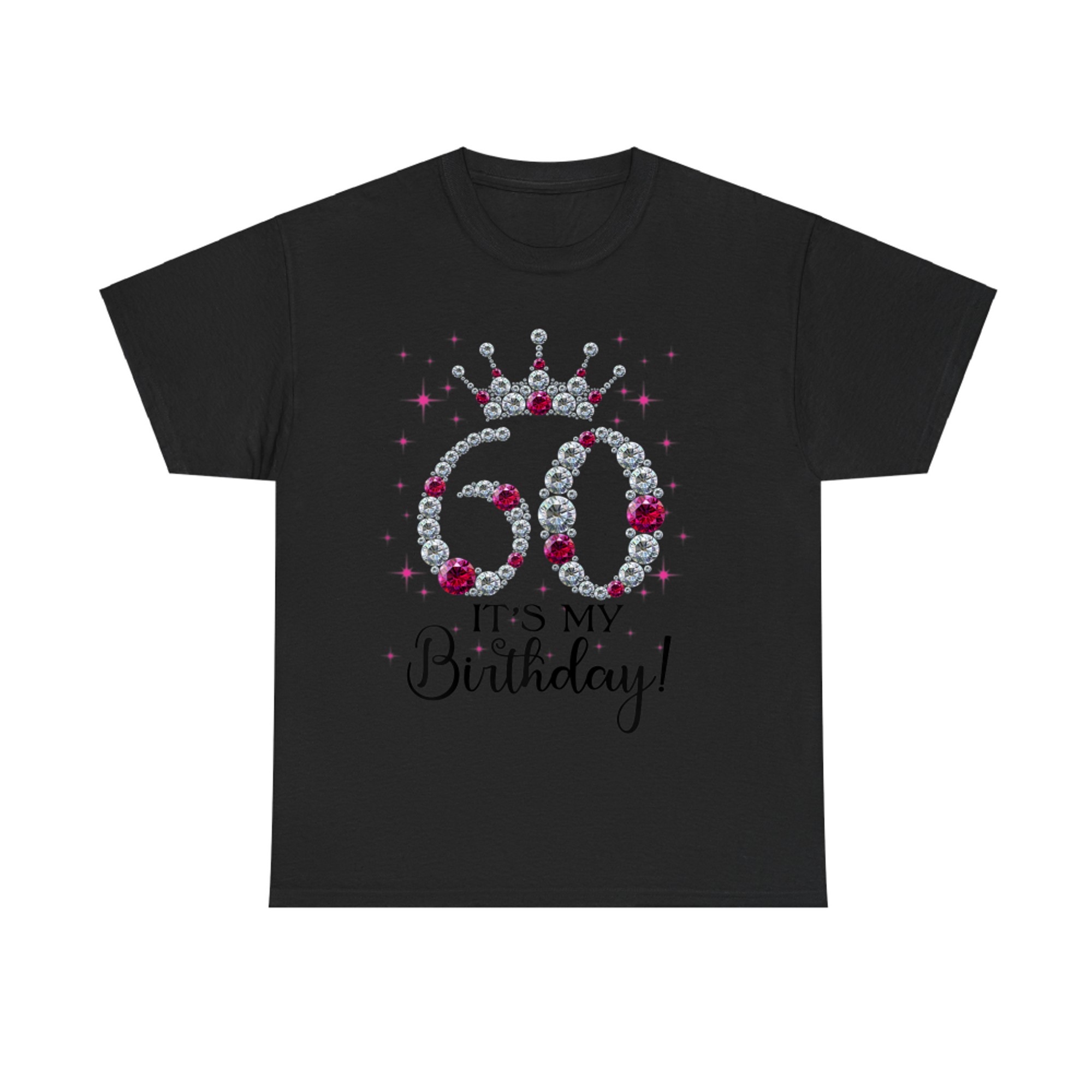 It’s My Birthday Celebration 60th Birthday Queen Crown Bling Design T-Shirt