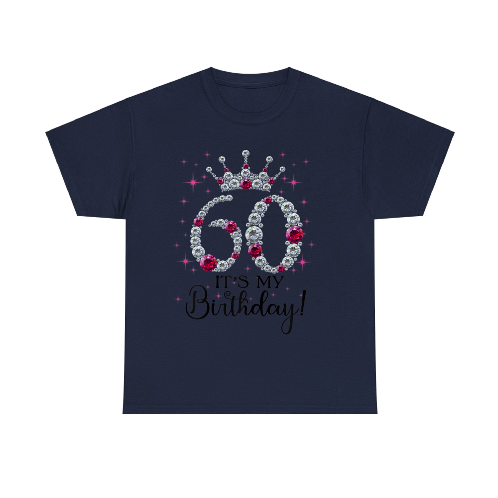It’s My Birthday Celebration 60th Birthday Queen Crown Bling Design T-Shirt