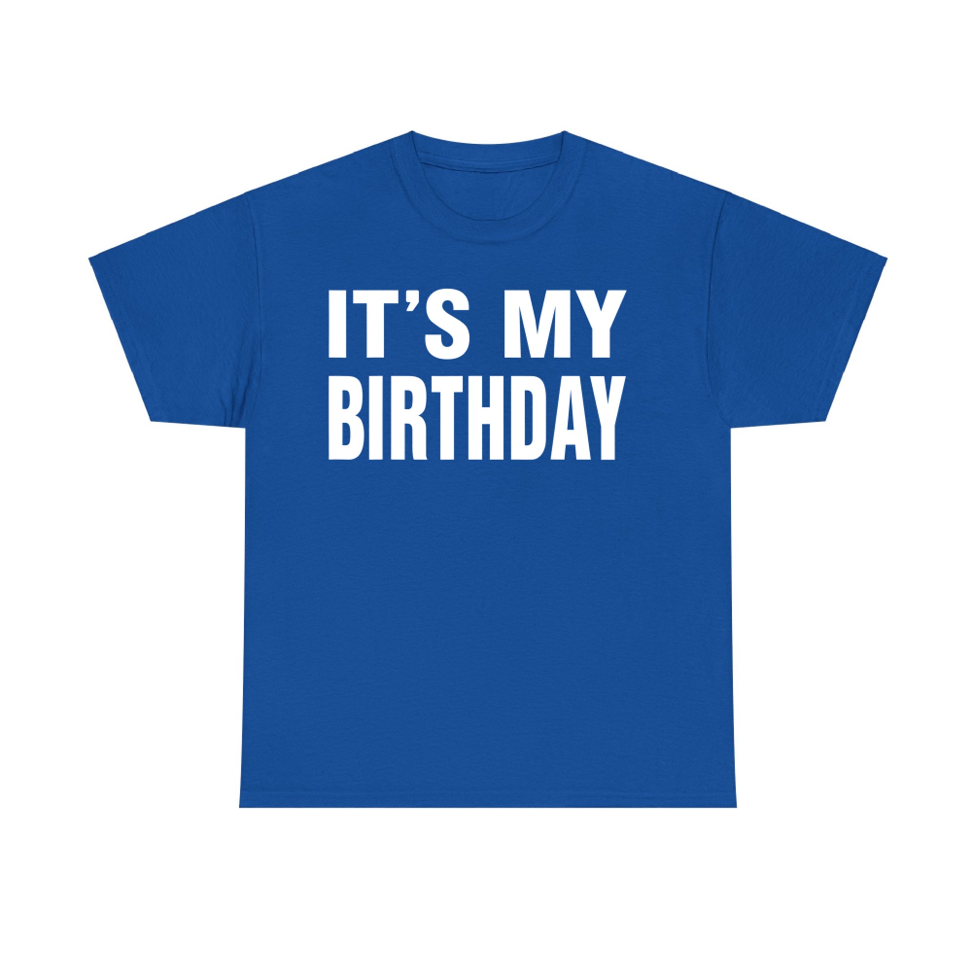 It's My Birthday Men Funny Birthday Celebration T-Shirt
