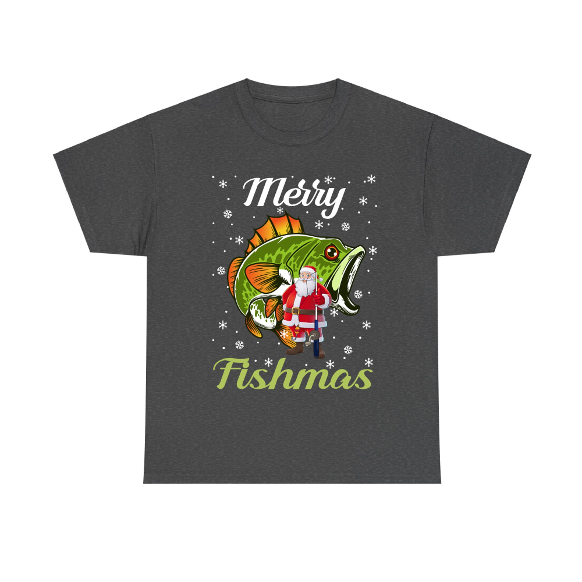 Merry Fishmas Funny Santa Claus Fishing Christmas Fish