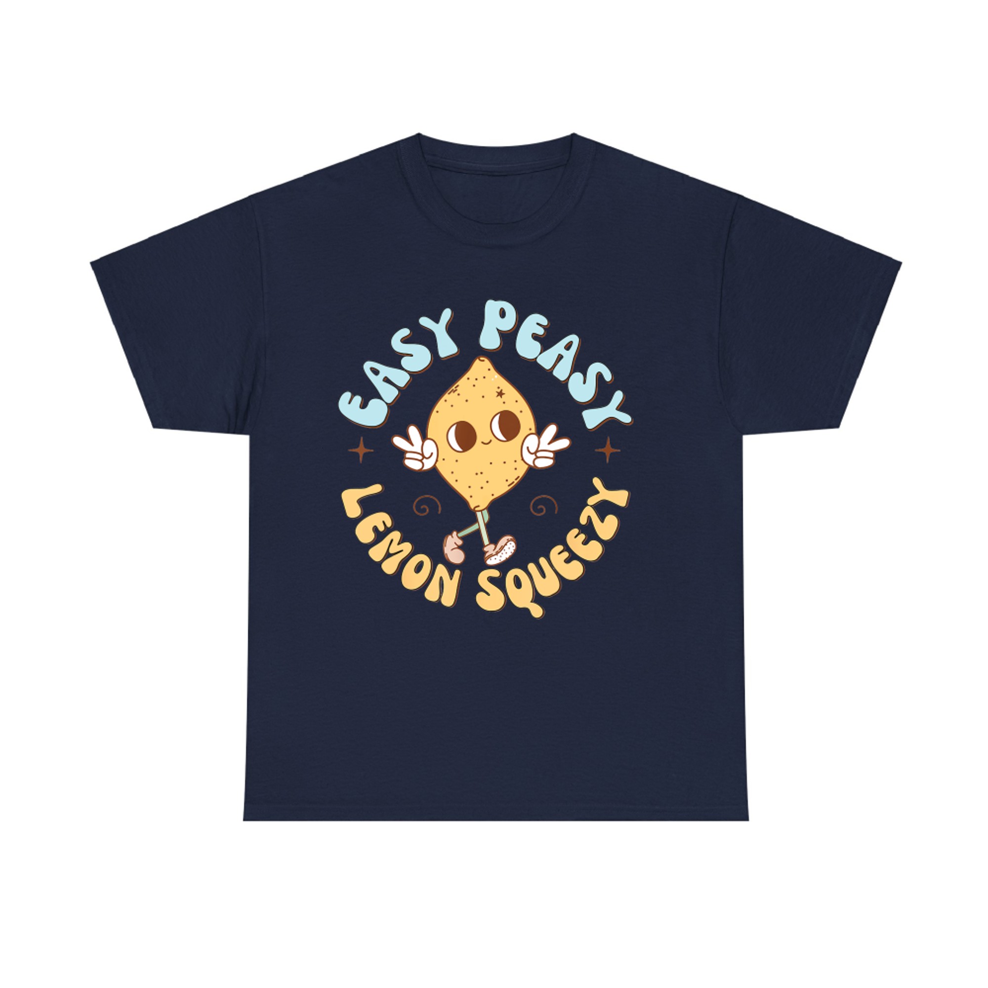Retro Easy Peasy Lemon Squeezy Hello Summer Vacation T-Shirt