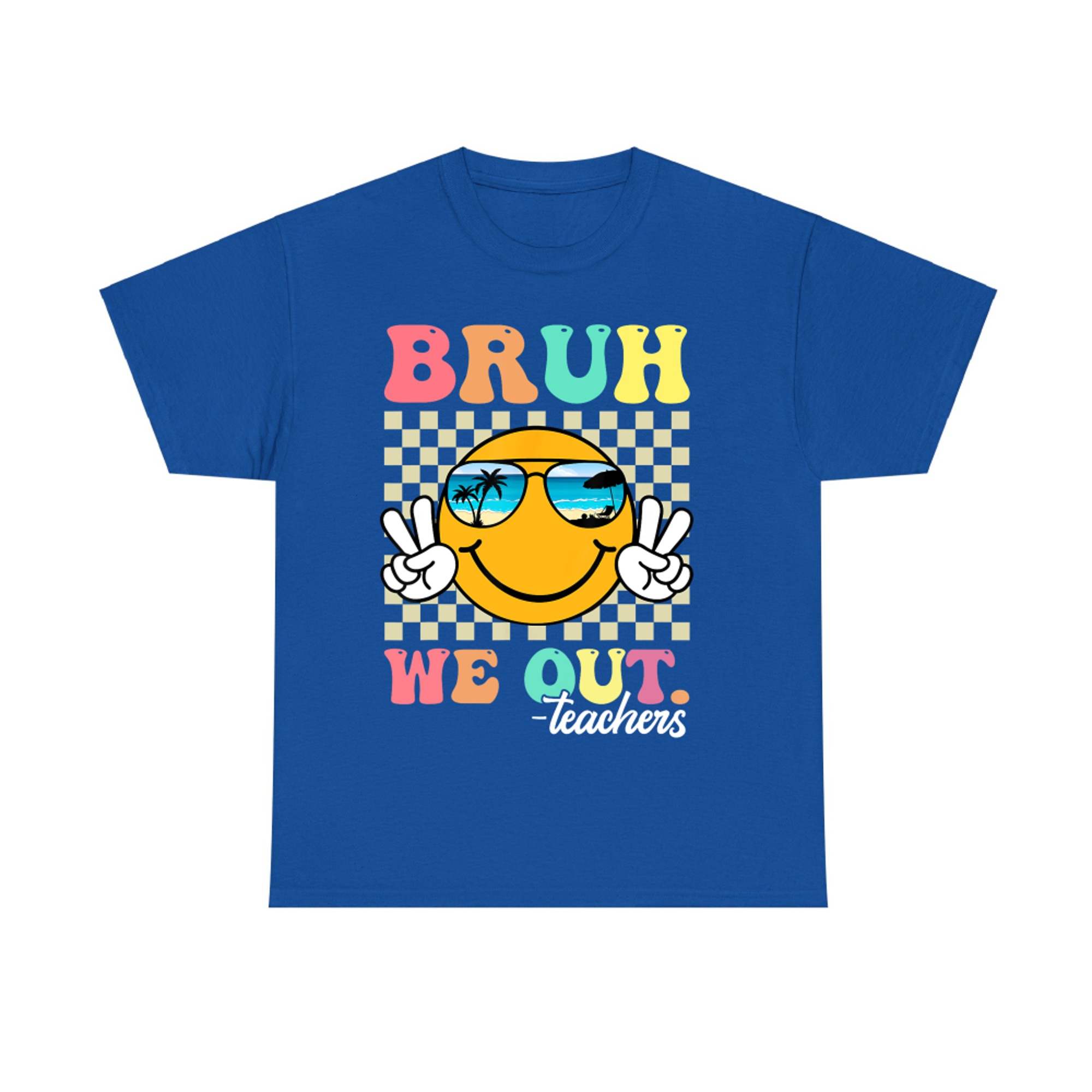 Retro End Of School Year Teacher Summer Bruh We Out Teachers T-Shirt