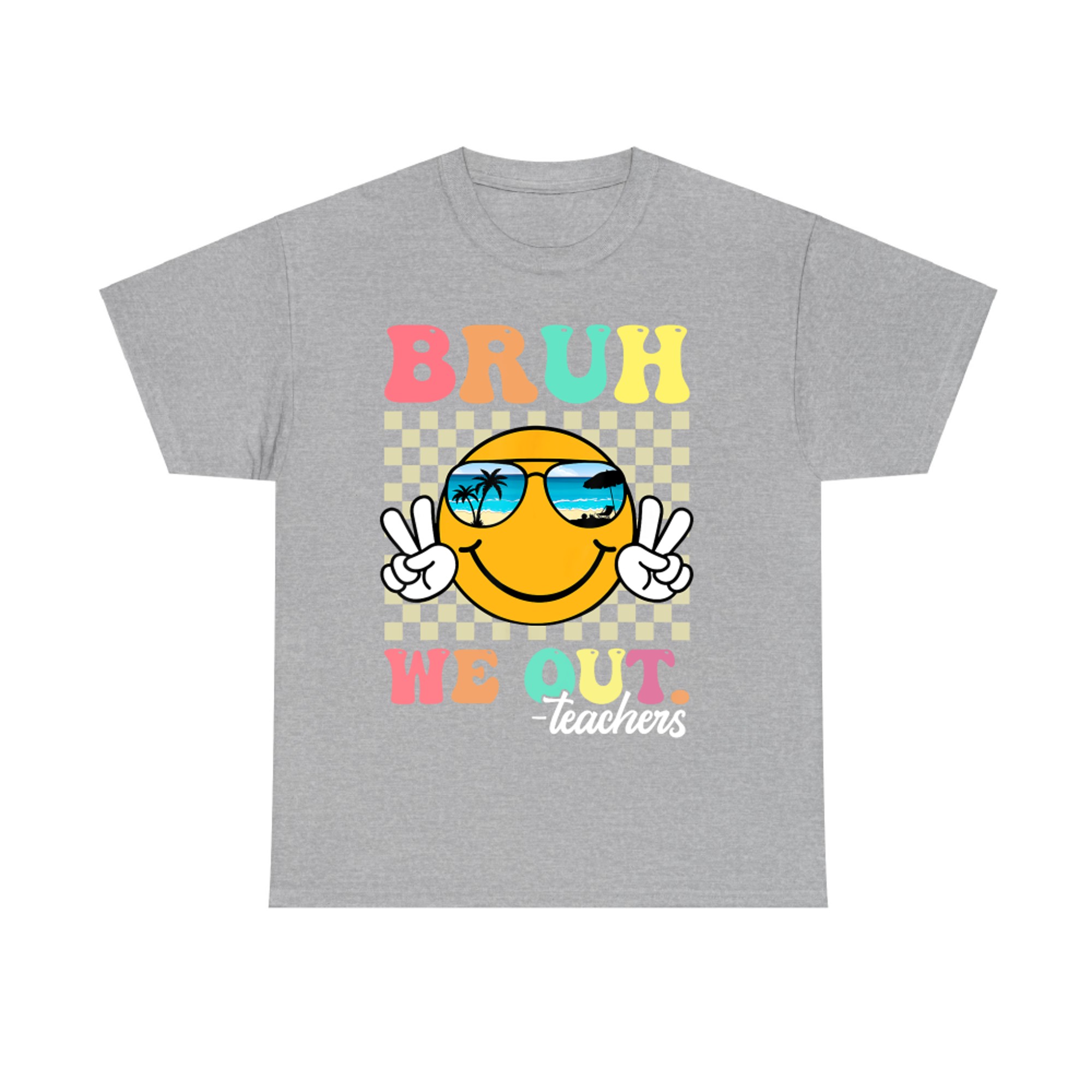Retro End Of School Year Teacher Summer Bruh We Out Teachers T-Shirt