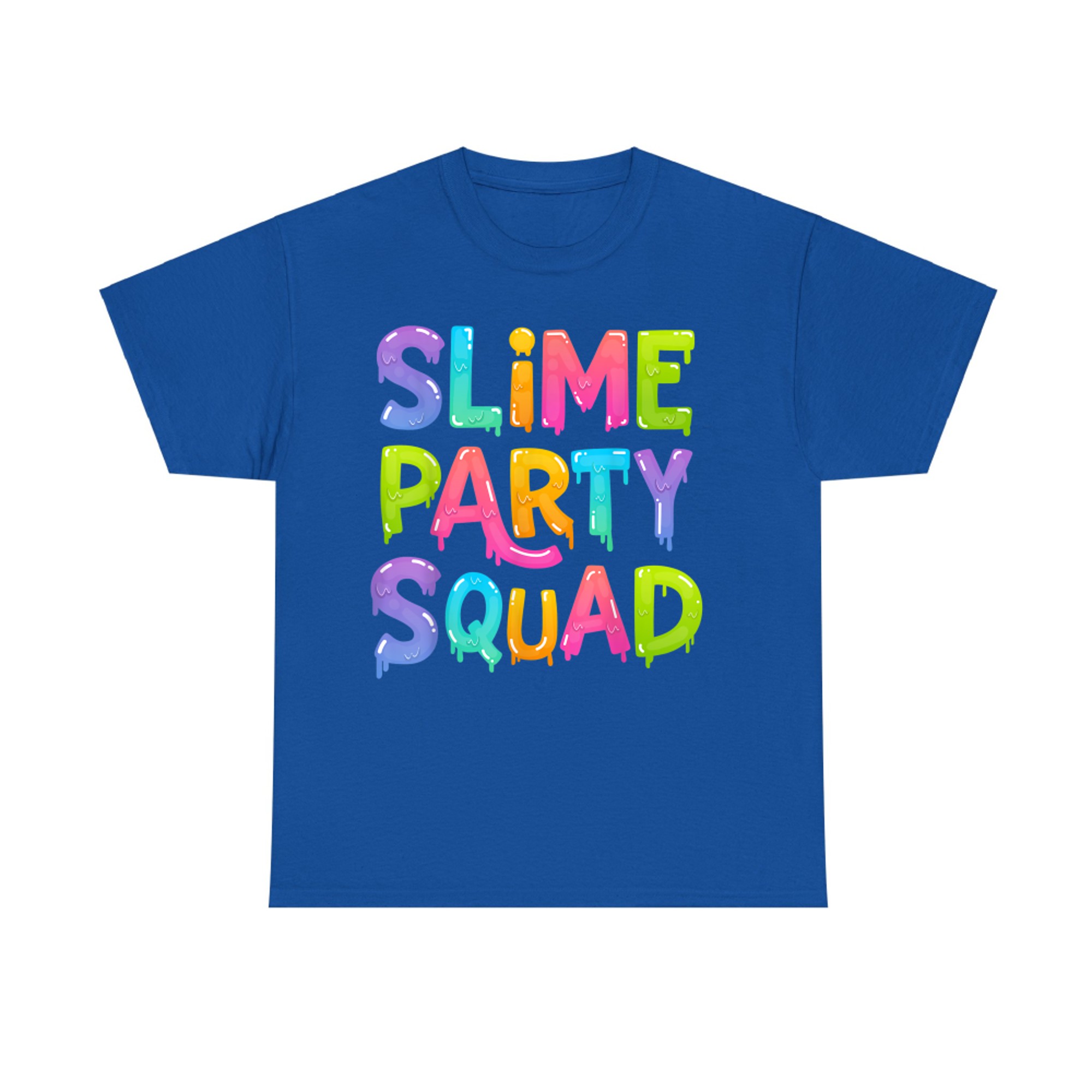 Slime Party Squad Colorful Matching Group Gift Funny Birthday T-Shirt
