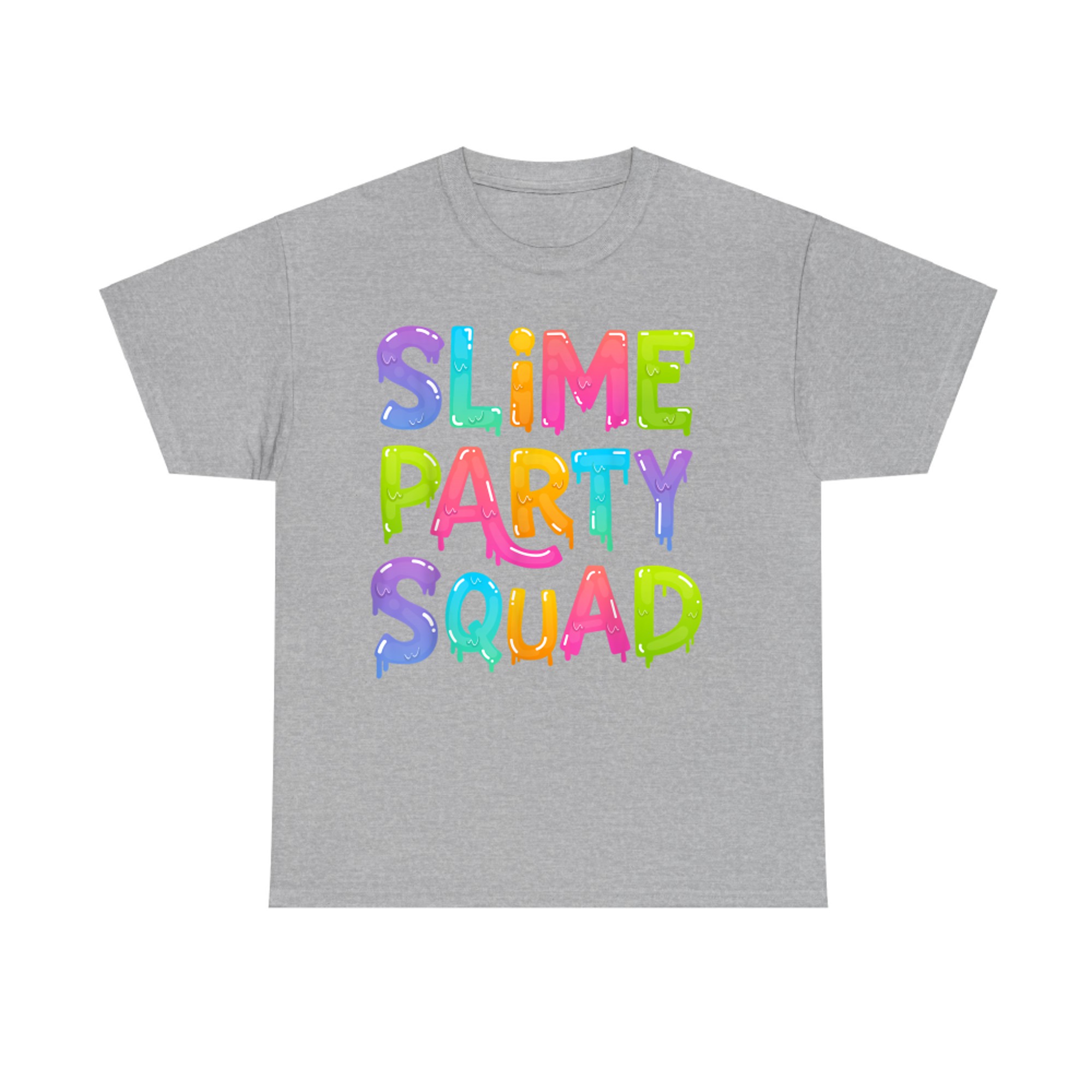 Slime Party Squad Colorful Matching Group Gift Funny Birthday T-Shirt