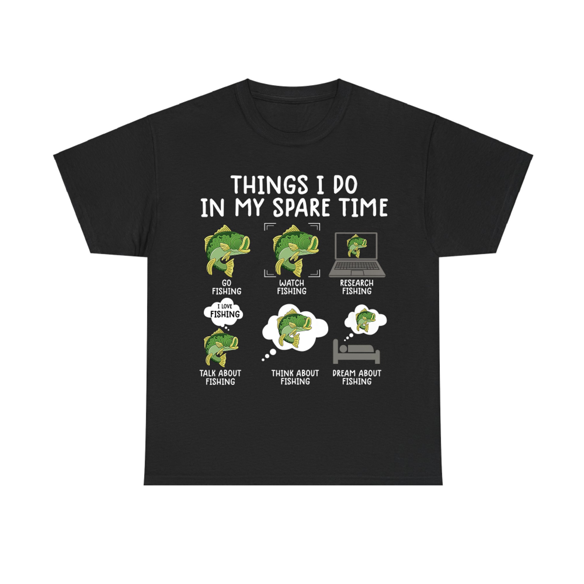 things i do in my spare time fishing shirt funny fishing tee Premium T-Shirt