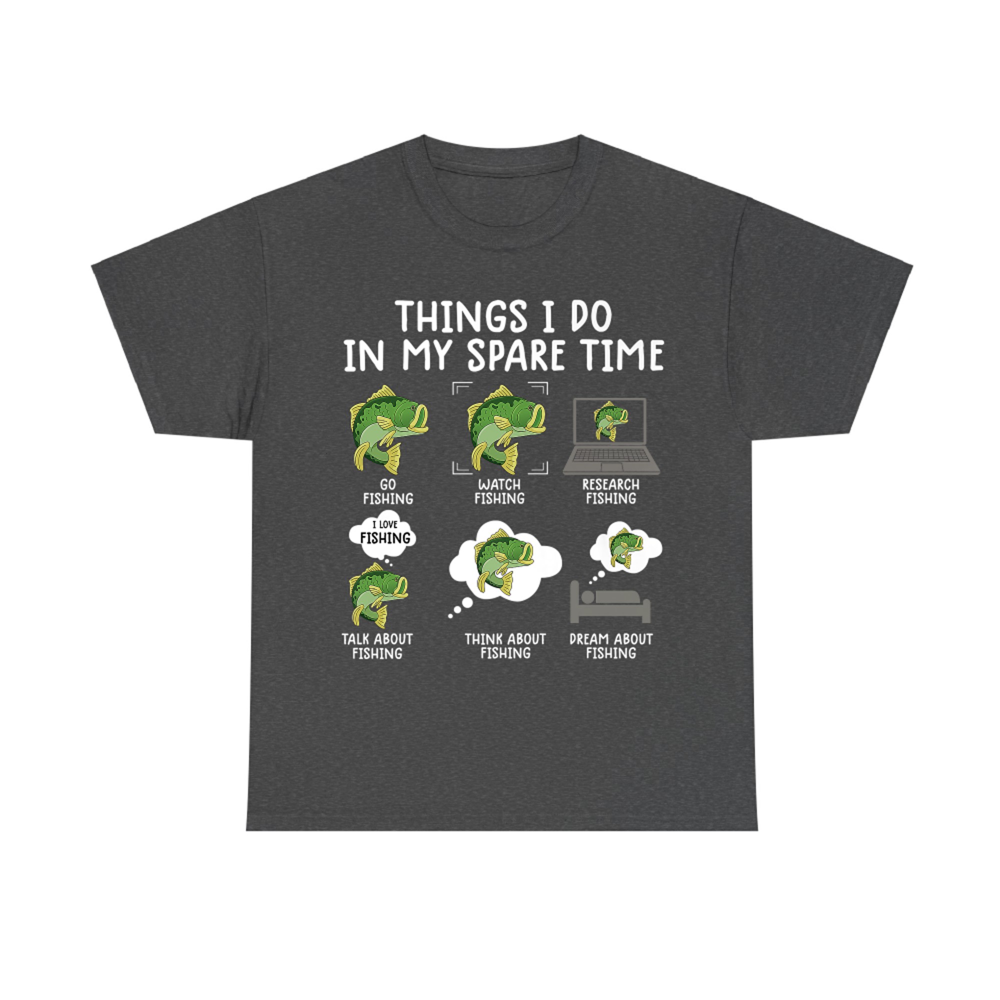 things i do in my spare time fishing shirt funny fishing tee Premium T-Shirt