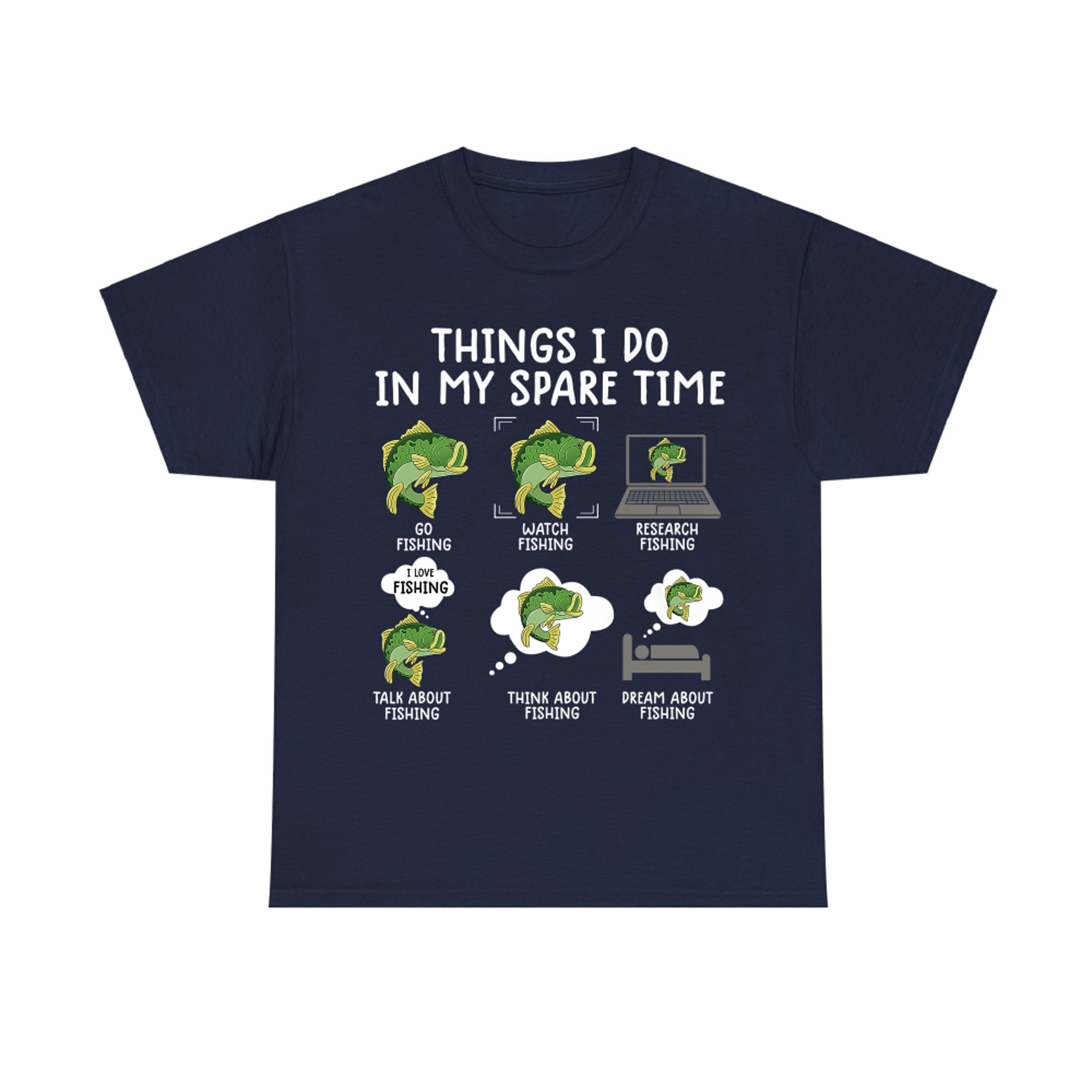 things i do in my spare time fishing shirt funny fishing tee Premium T-Shirt