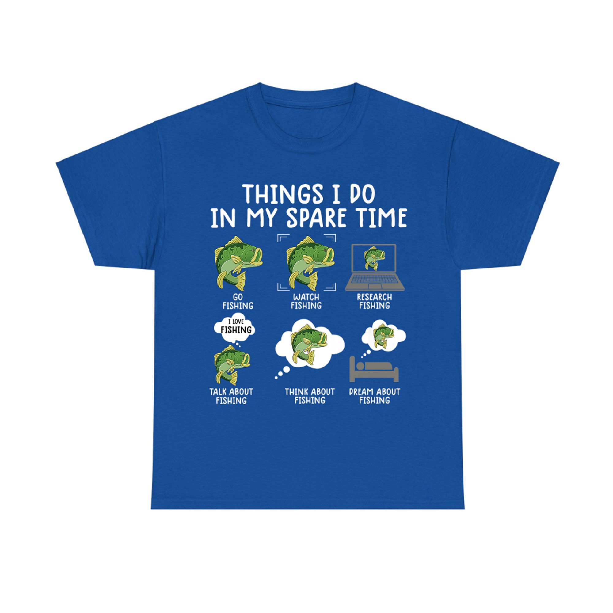 things i do in my spare time fishing shirt funny fishing tee Premium T-Shirt