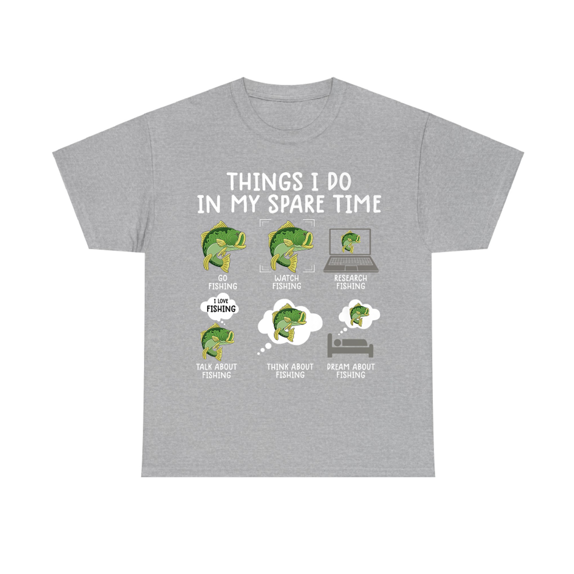 things i do in my spare time fishing shirt funny fishing tee Premium T-Shirt