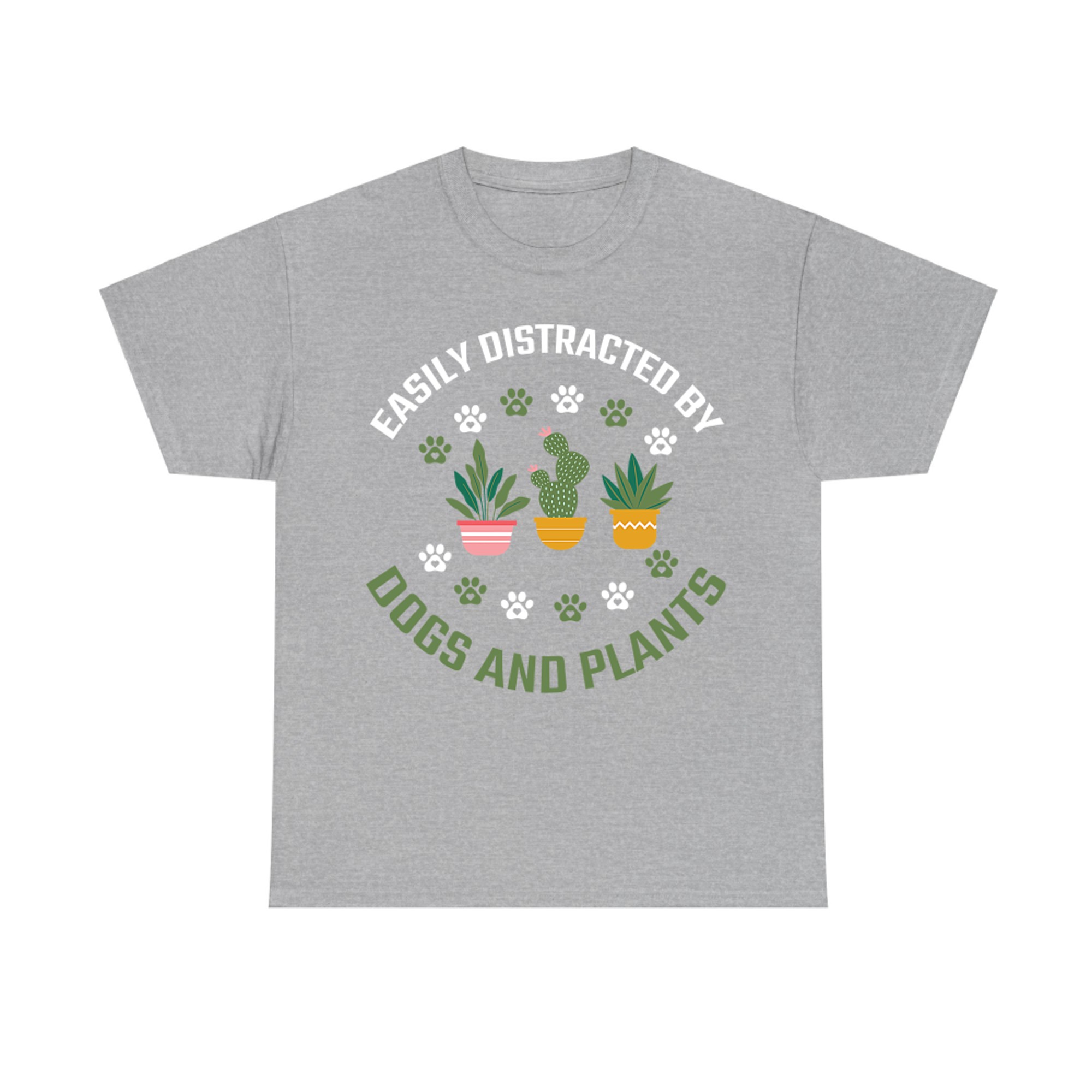 Easily Distracted by Dogs and Plants Funny Dog Gardening