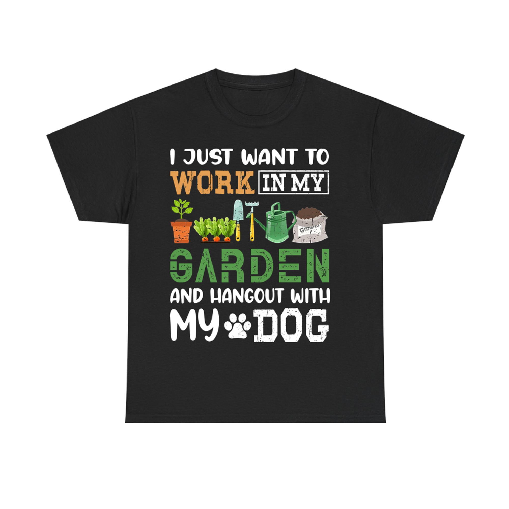 Funny Gardening T-Shirt Dog Lover Gifts Gardening Gifts for Gardeners