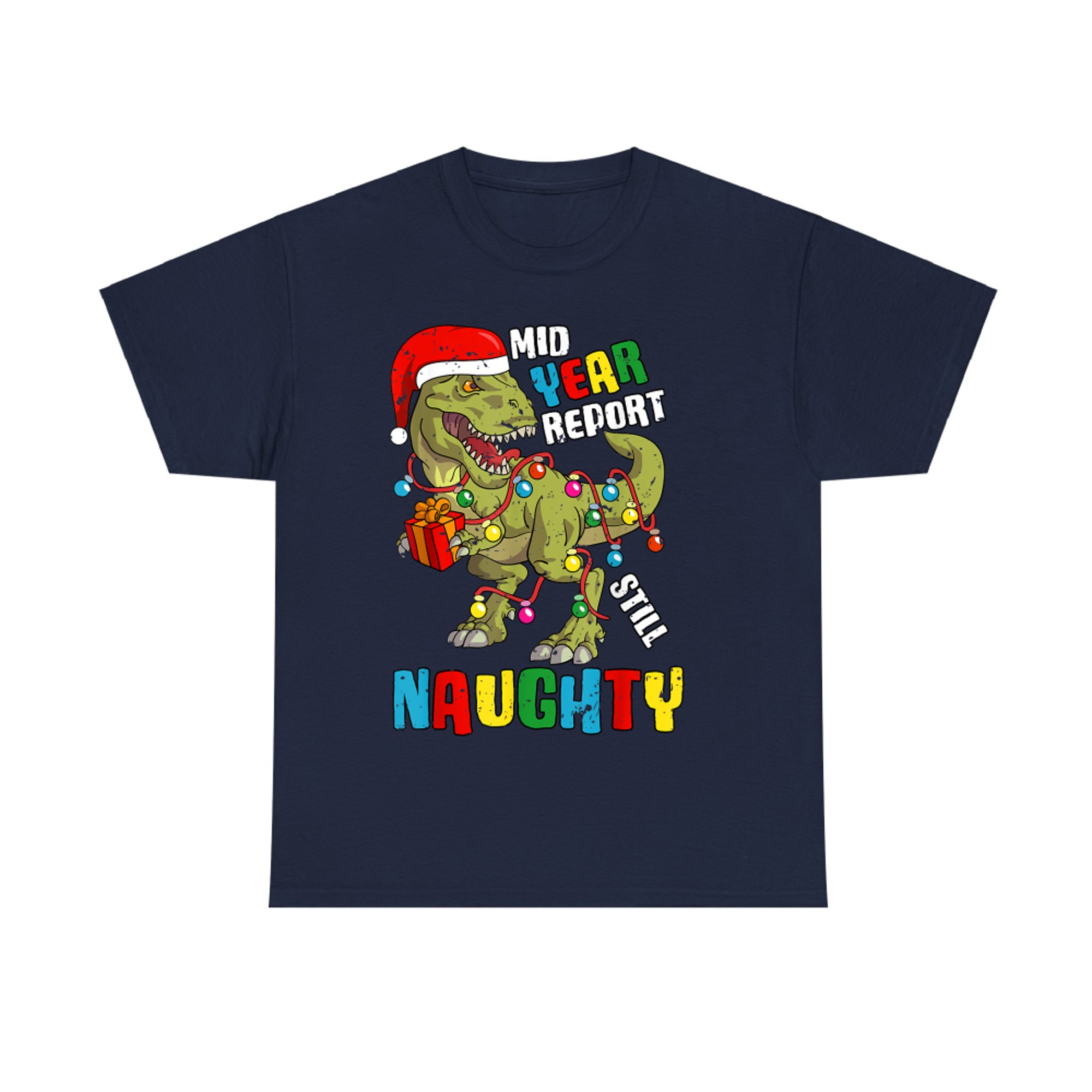 Christmas in July Dinosaur T Rex Summer T-Shirt