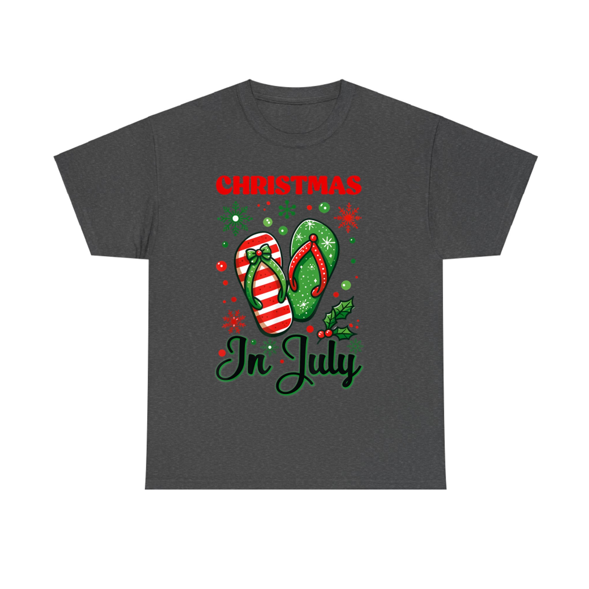 Christmas In July Flip Flops Xmas Flip Flops Summer T-Shirt