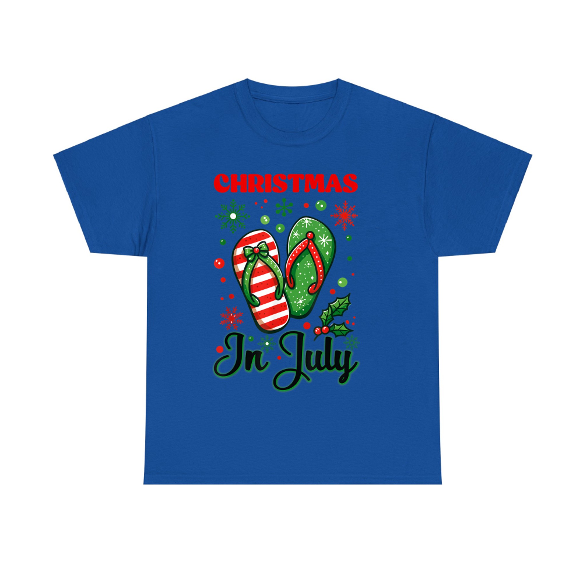 Christmas In July Flip Flops Xmas Flip Flops Summer T-Shirt