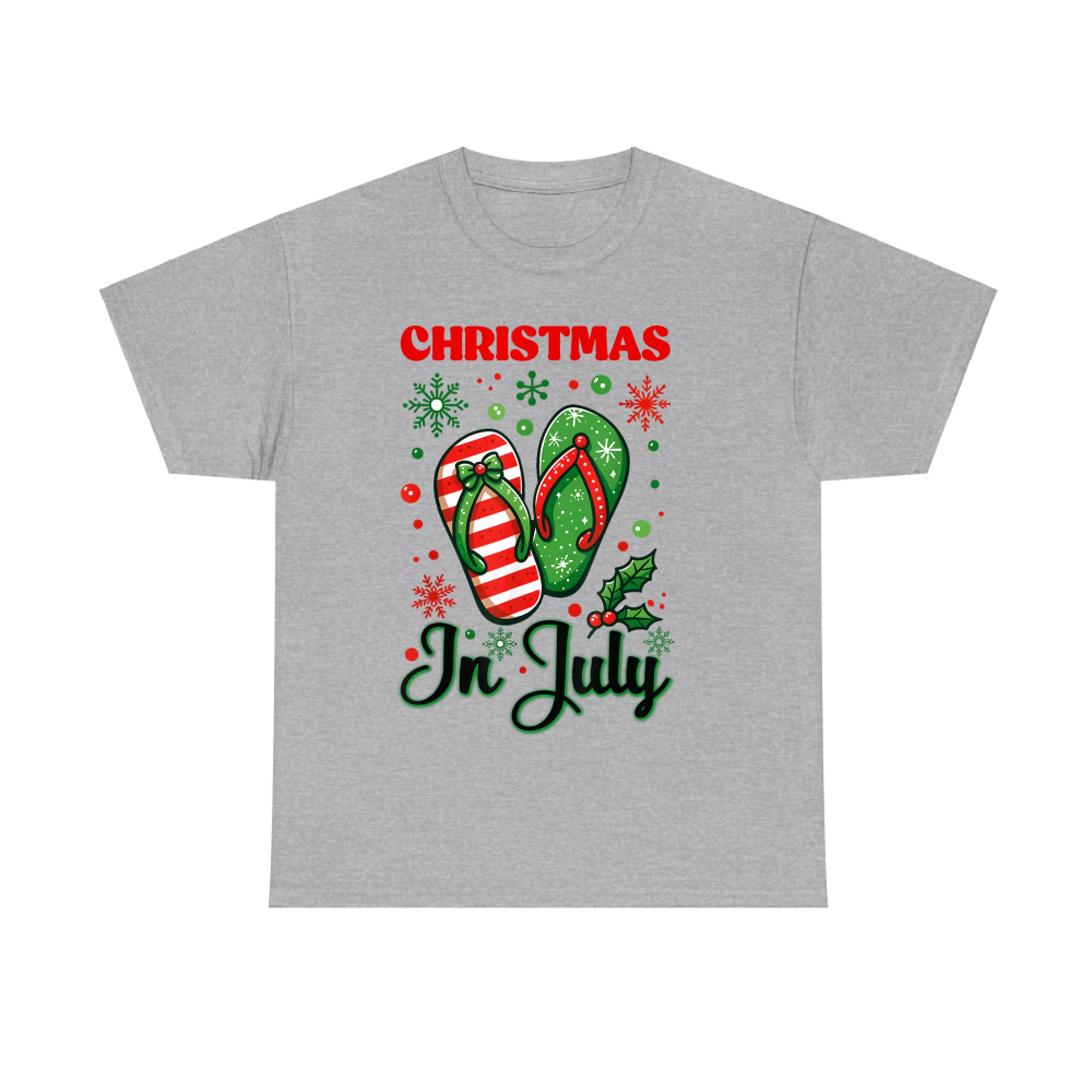 Christmas In July Flip Flops Xmas Flip Flops Summer T-Shirt