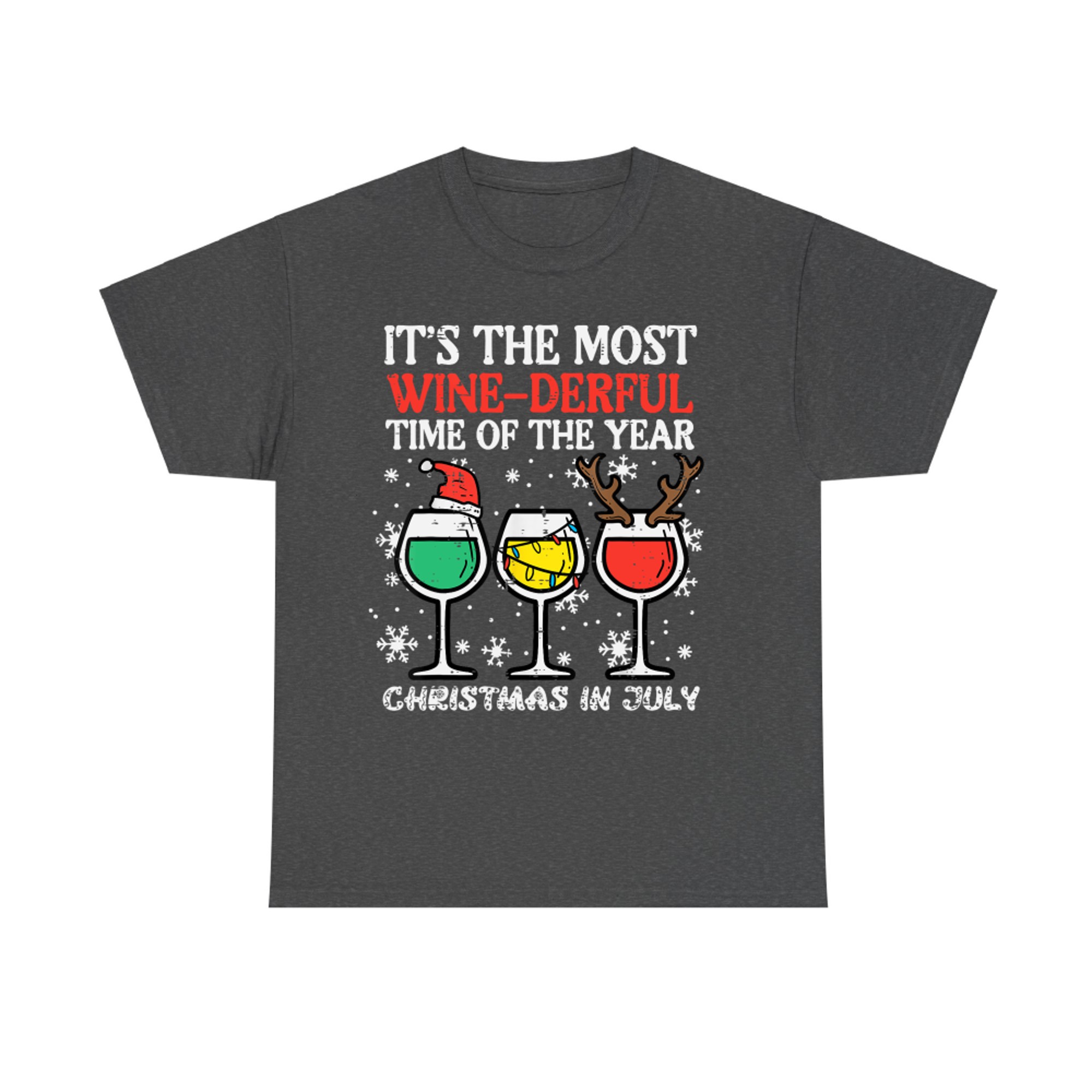 Christmas In July Most Winederful Time Funny Xmas Mom Women T-Shirt