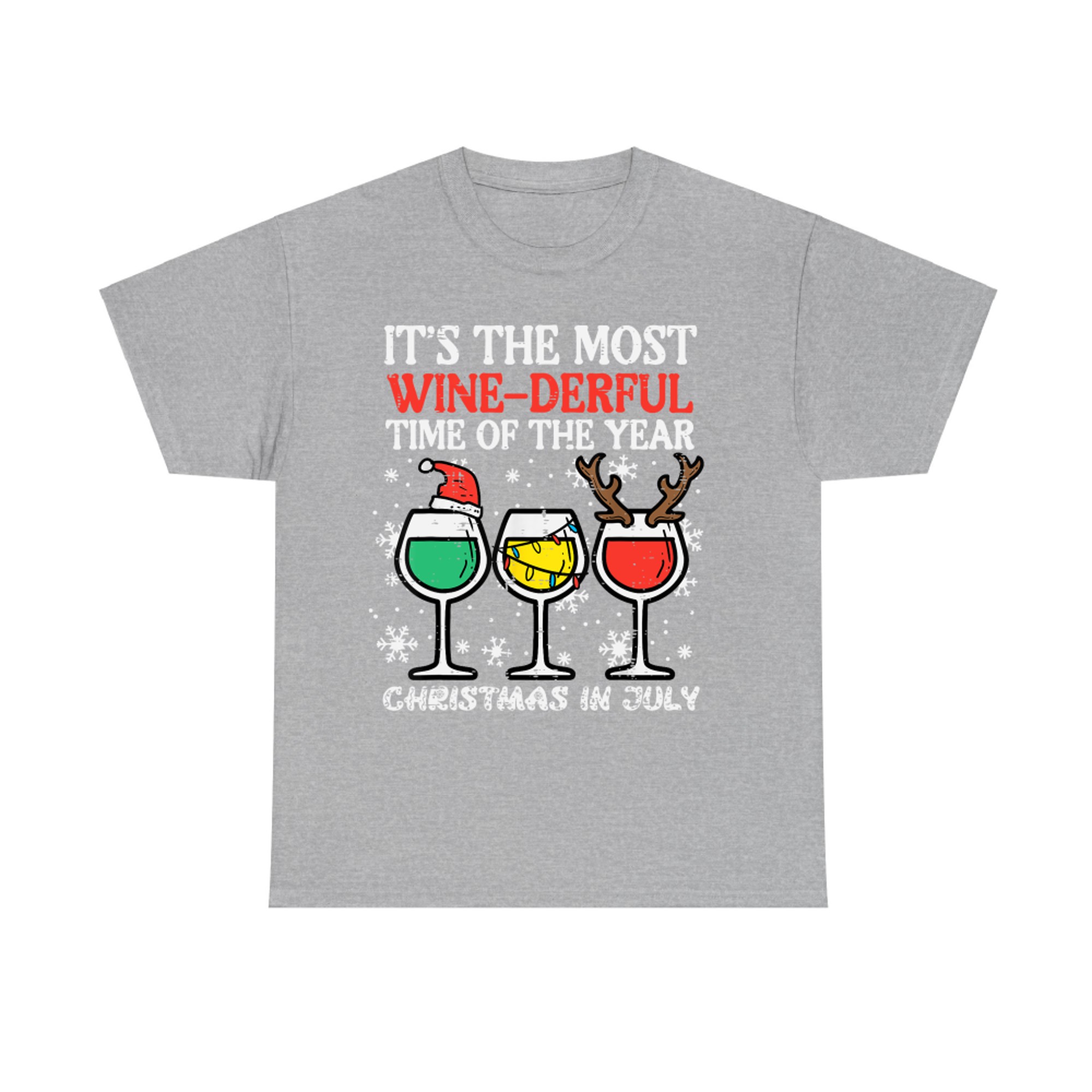 Christmas In July Most Winederful Time Funny Xmas Mom Women T-Shirt