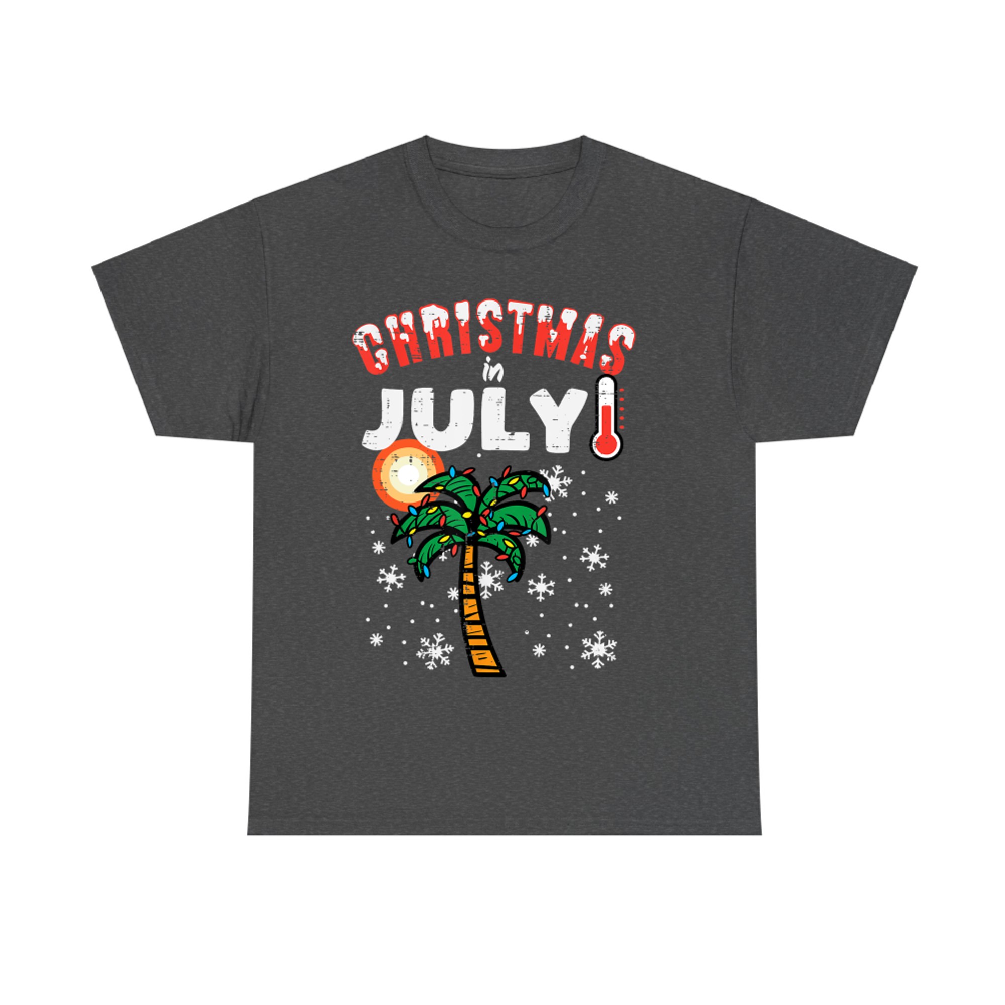 Christmas In July Palm Tree Xmas Beach Summer T-Shirt