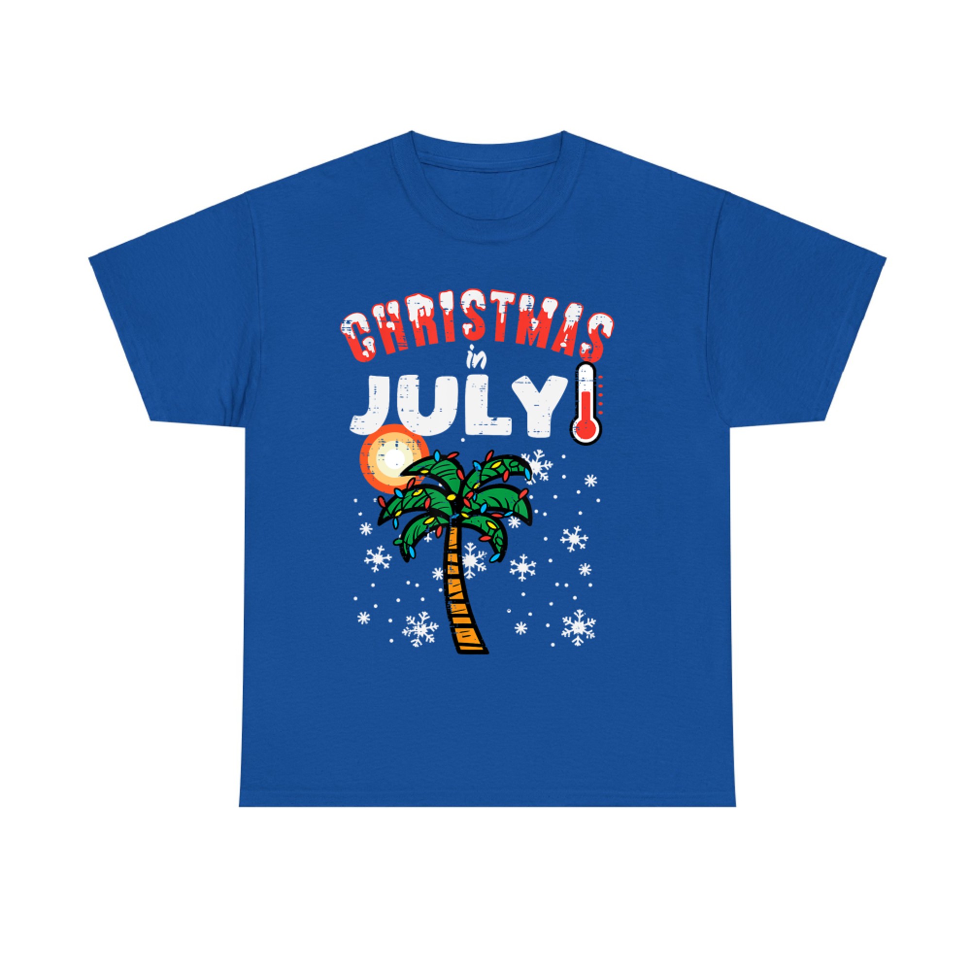 Christmas In July Palm Tree Xmas Beach Summer T-Shirt