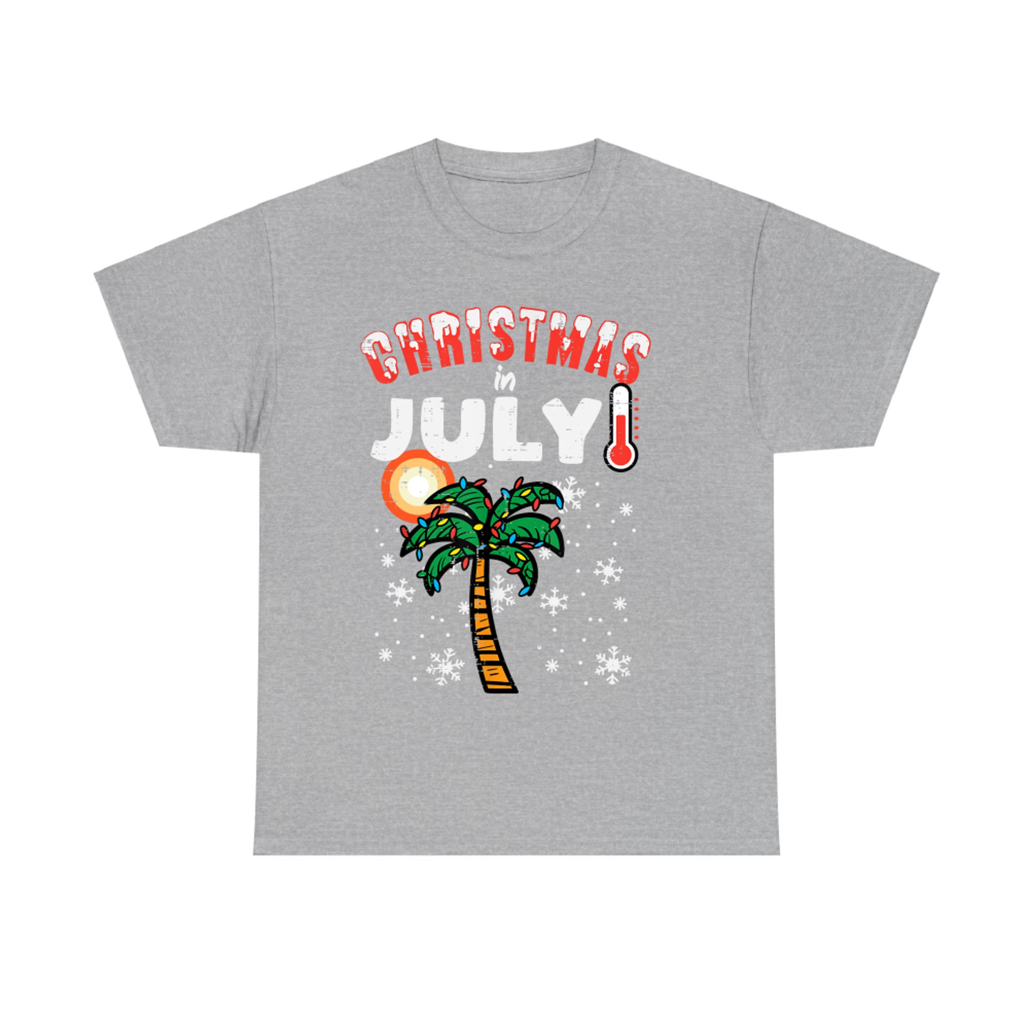 Christmas In July Palm Tree Xmas Beach Summer T-Shirt