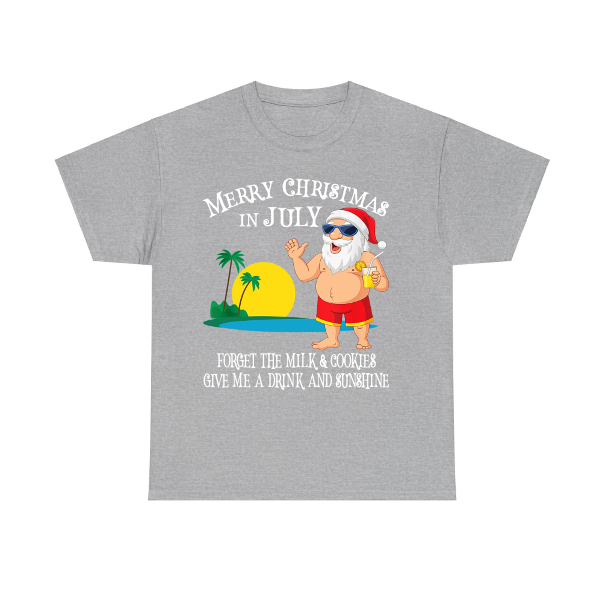 Christmas In July Pool Party Santa Men Women Vacation T-Shirt