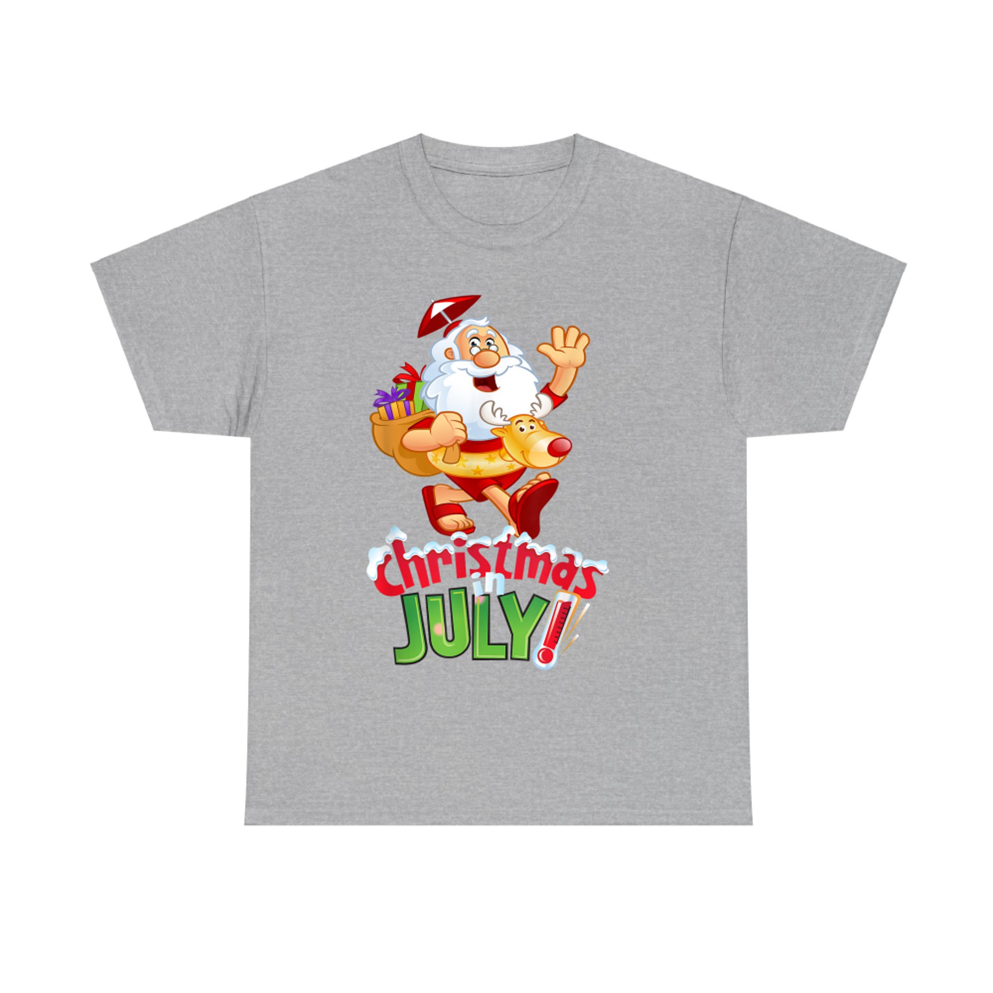 Funny Christmas in July Summer Reindeer Float Xmas T-Shirt