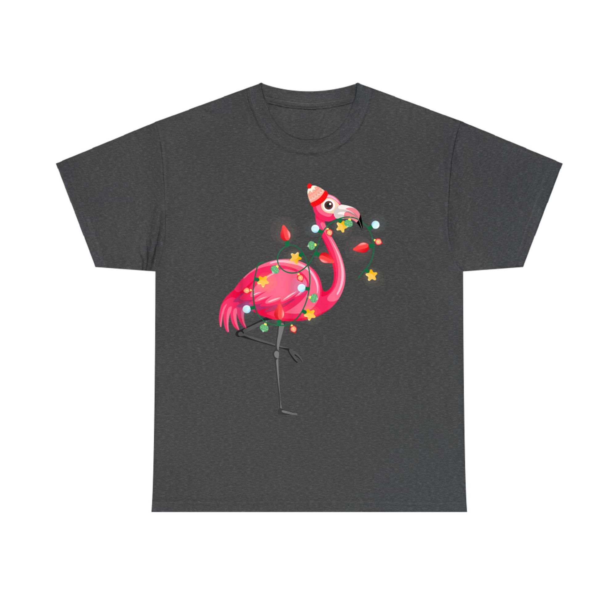 Hawaiian Summer Tropical Flamingo Funny Christmas In July T-Shirt