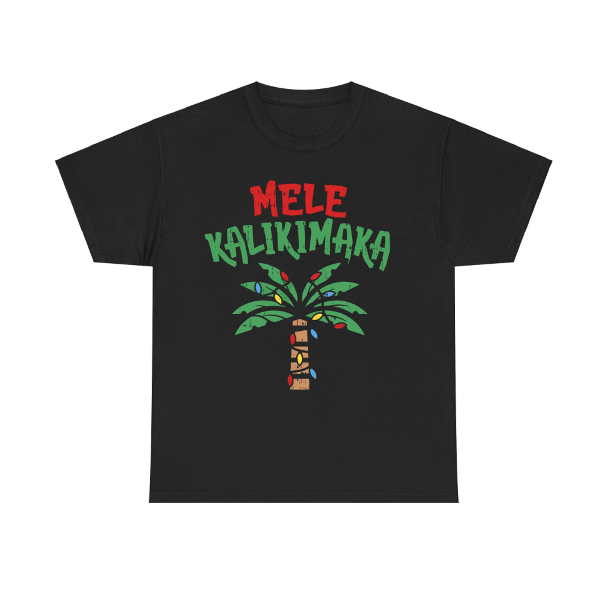 Mele Kalikimaka Palm Tree Hawaiian Christmas In July T-Shirt