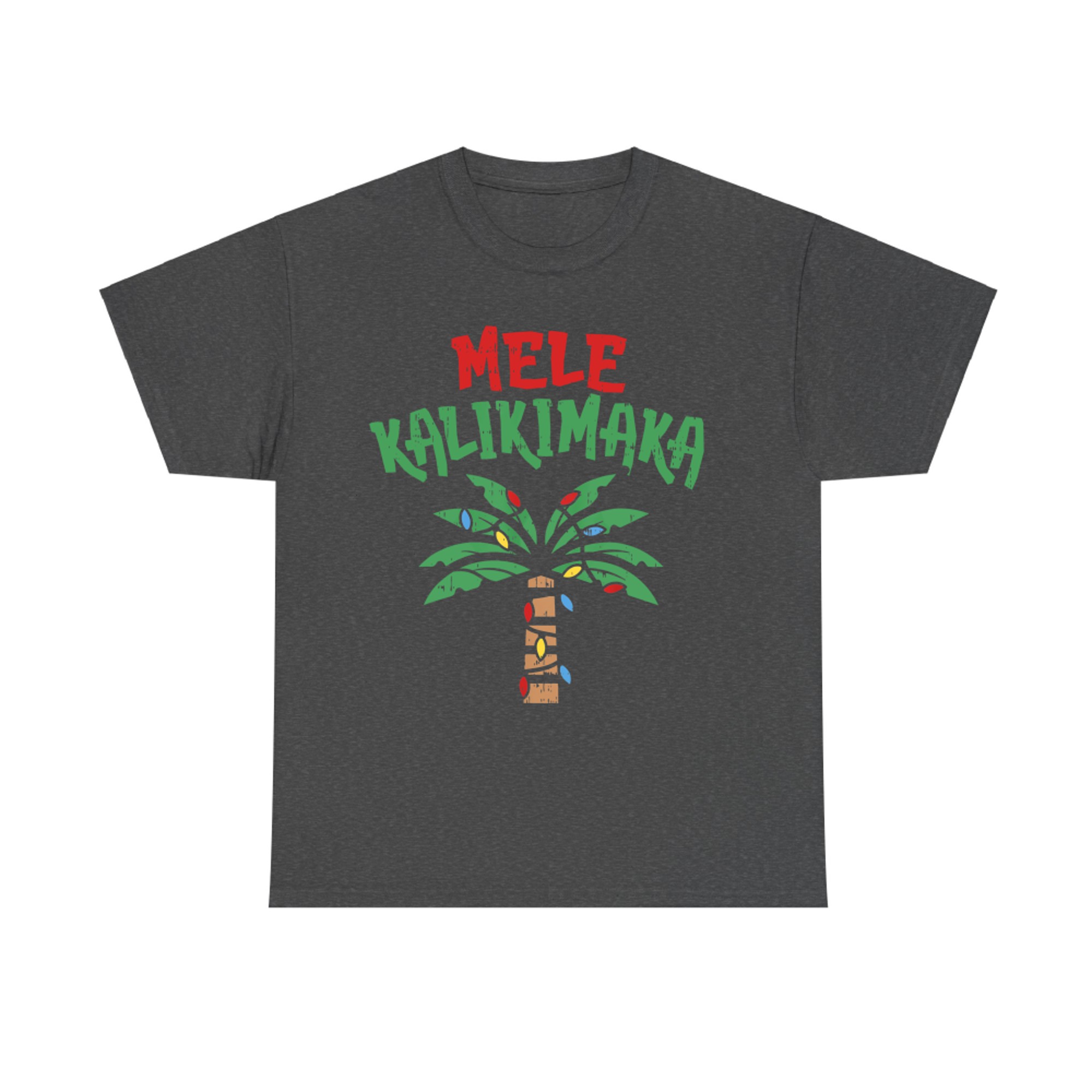 Mele Kalikimaka Palm Tree Hawaiian Christmas In July T-Shirt