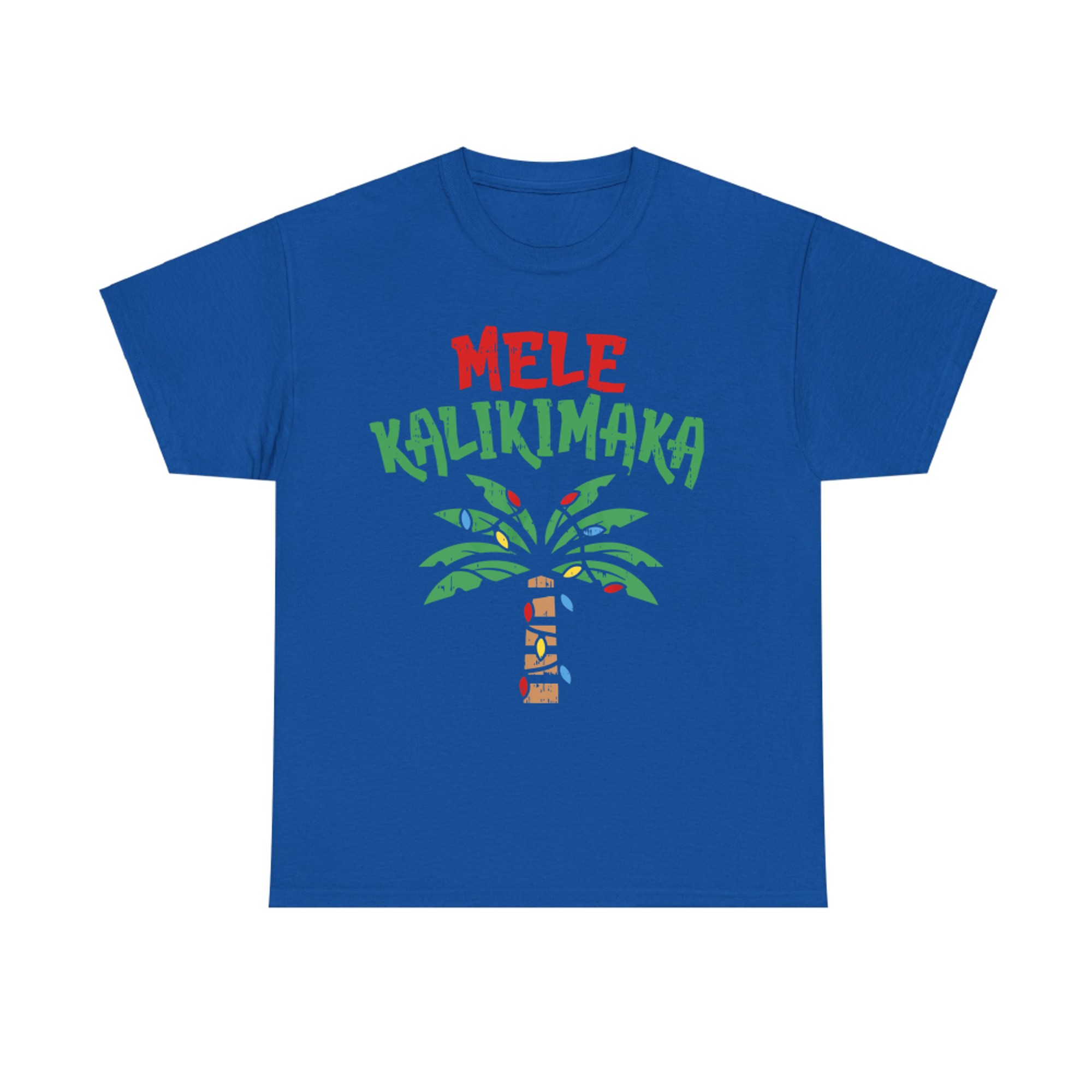 Mele Kalikimaka Palm Tree Hawaiian Christmas In July T-Shirt
