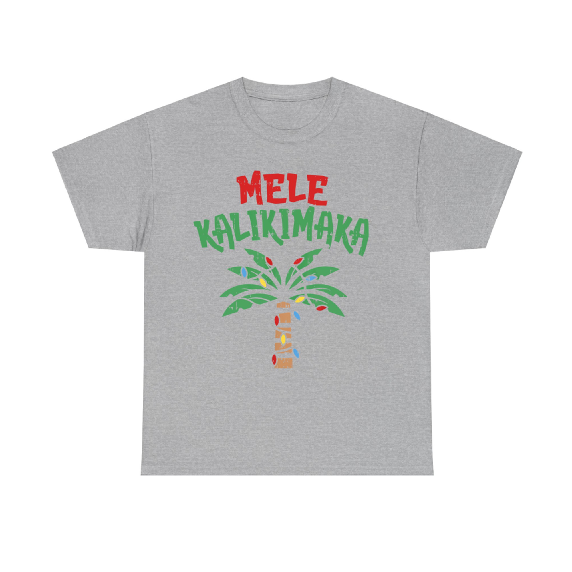 Mele Kalikimaka Palm Tree Hawaiian Christmas In July T-Shirt