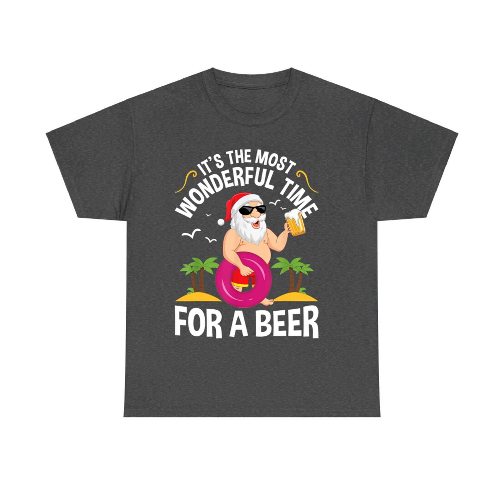 It's the Most Wonderful Time For A Beer Tropical Christmas T-Shirt