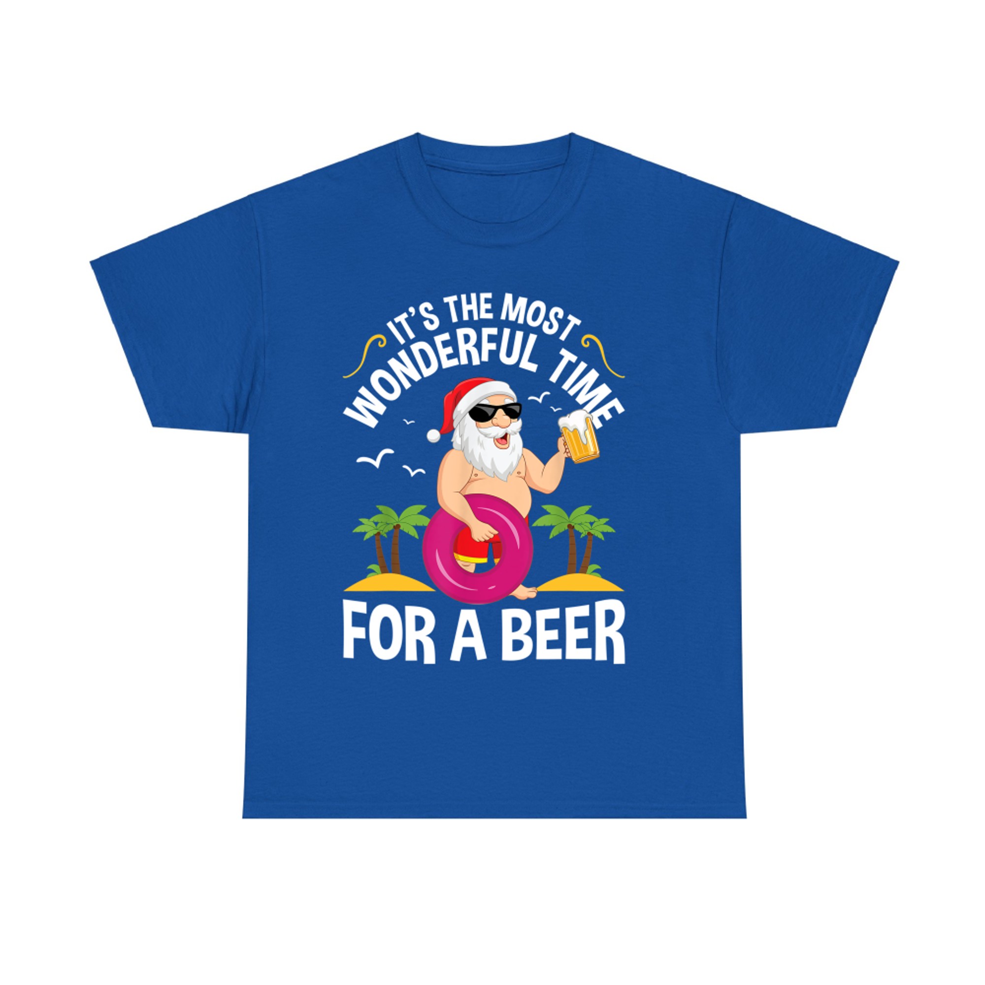 It's the Most Wonderful Time For A Beer Tropical Christmas T-Shirt