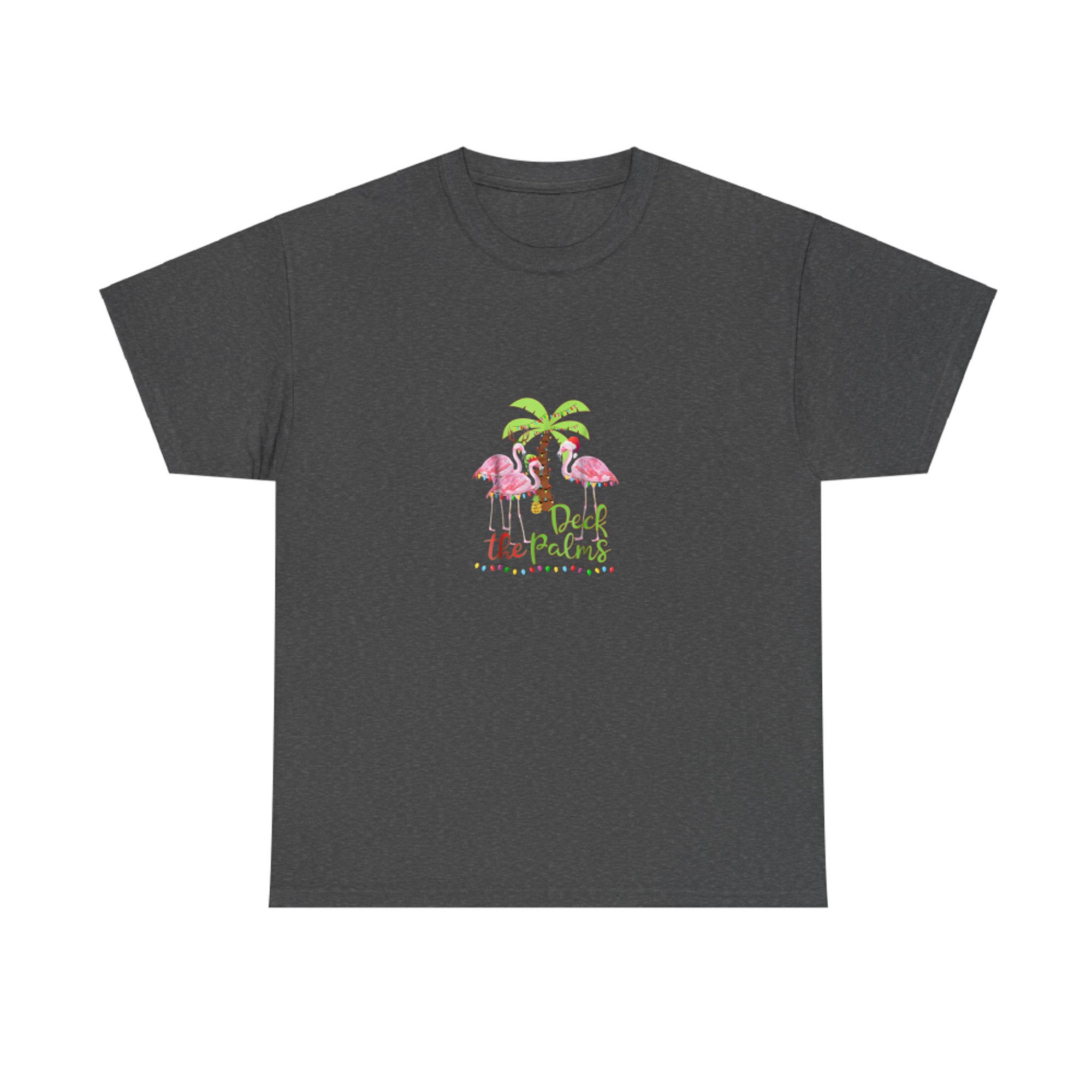 Deck the Palms Flamingo Christmas Vacation Family T-Shirt
