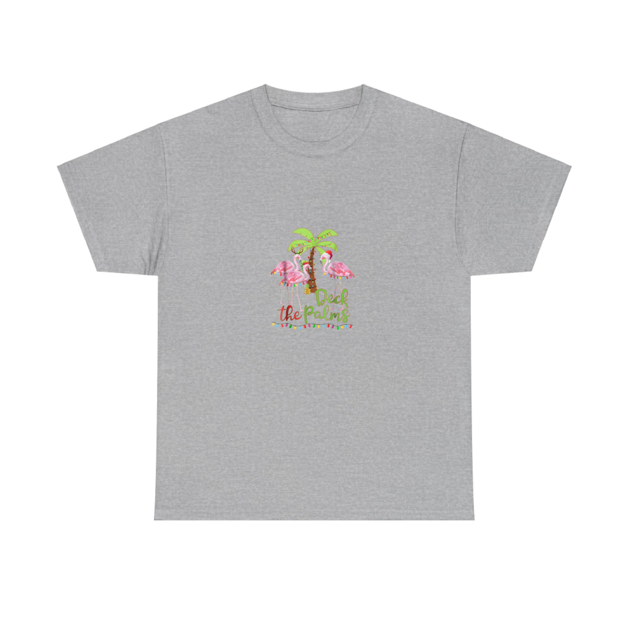 Deck the Palms Flamingo Christmas Vacation Family T-Shirt
