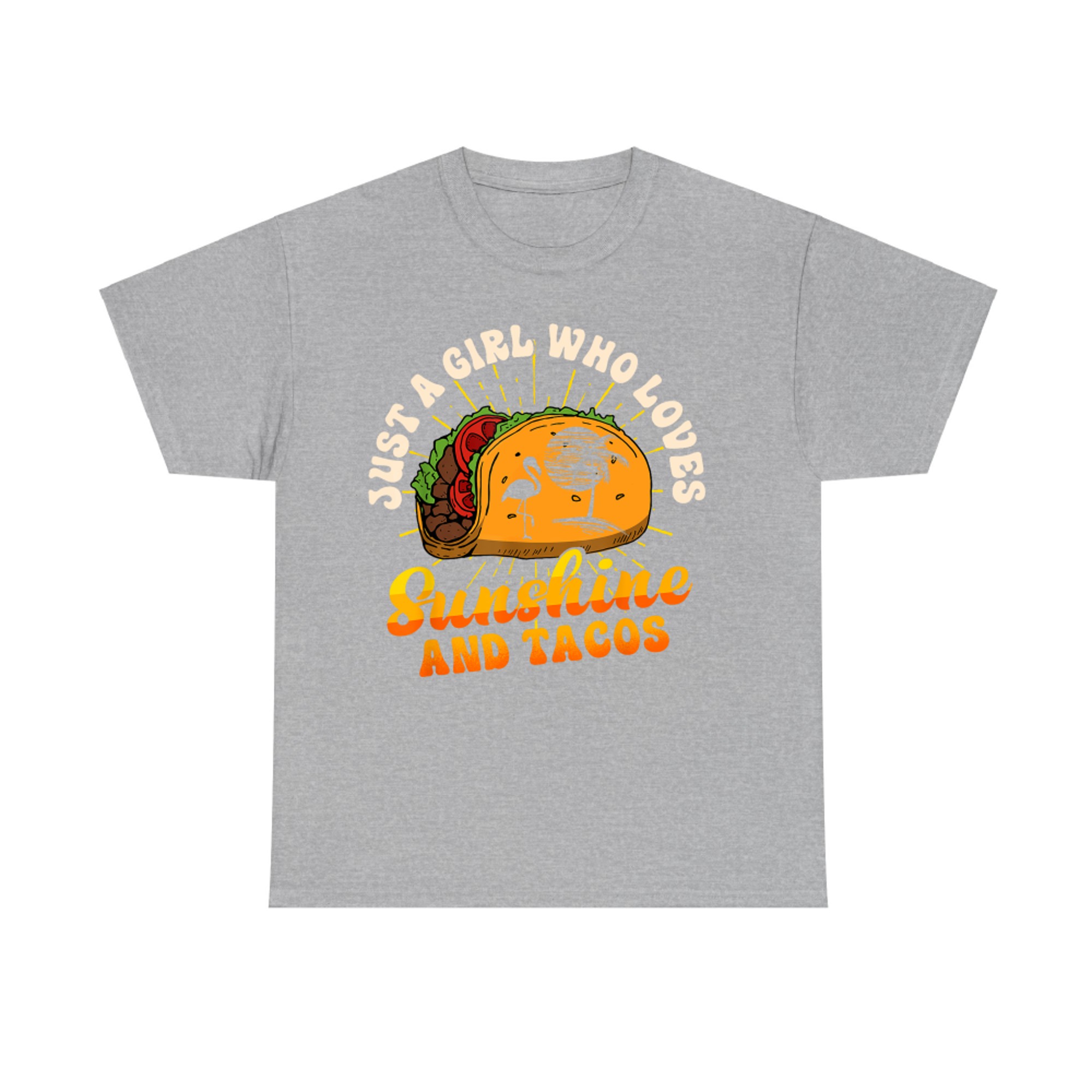 Just A Girl Who Loves Sunshine And Tacos Retro Taco Sunshine T-Shirt