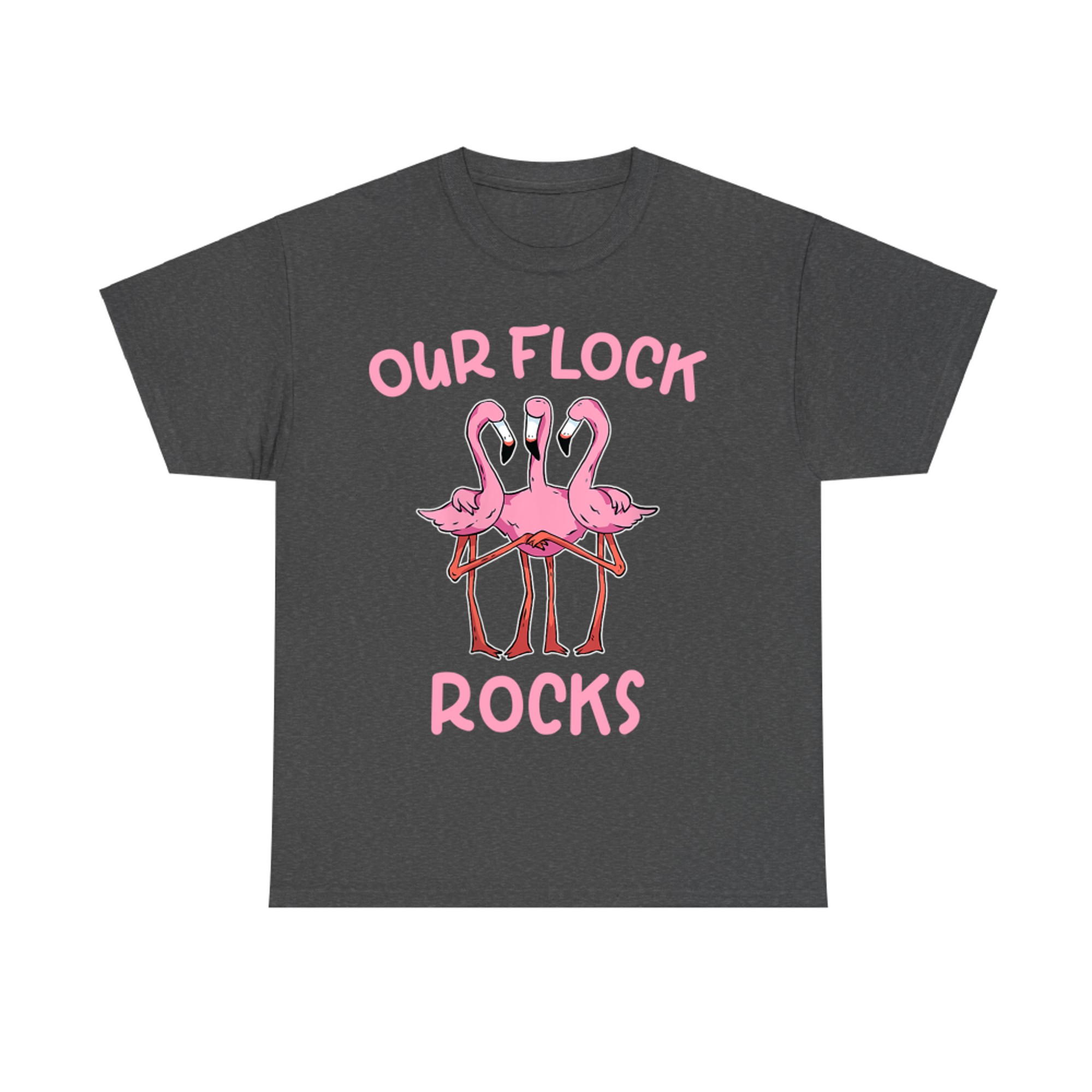 Our Flock Rocks Flamingo Matching Family Vacation Group T-Shirt