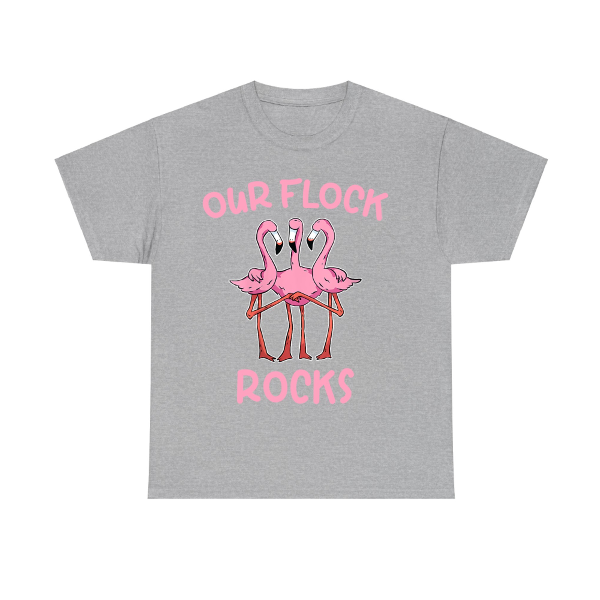 Our Flock Rocks Flamingo Matching Family Vacation Group T-Shirt