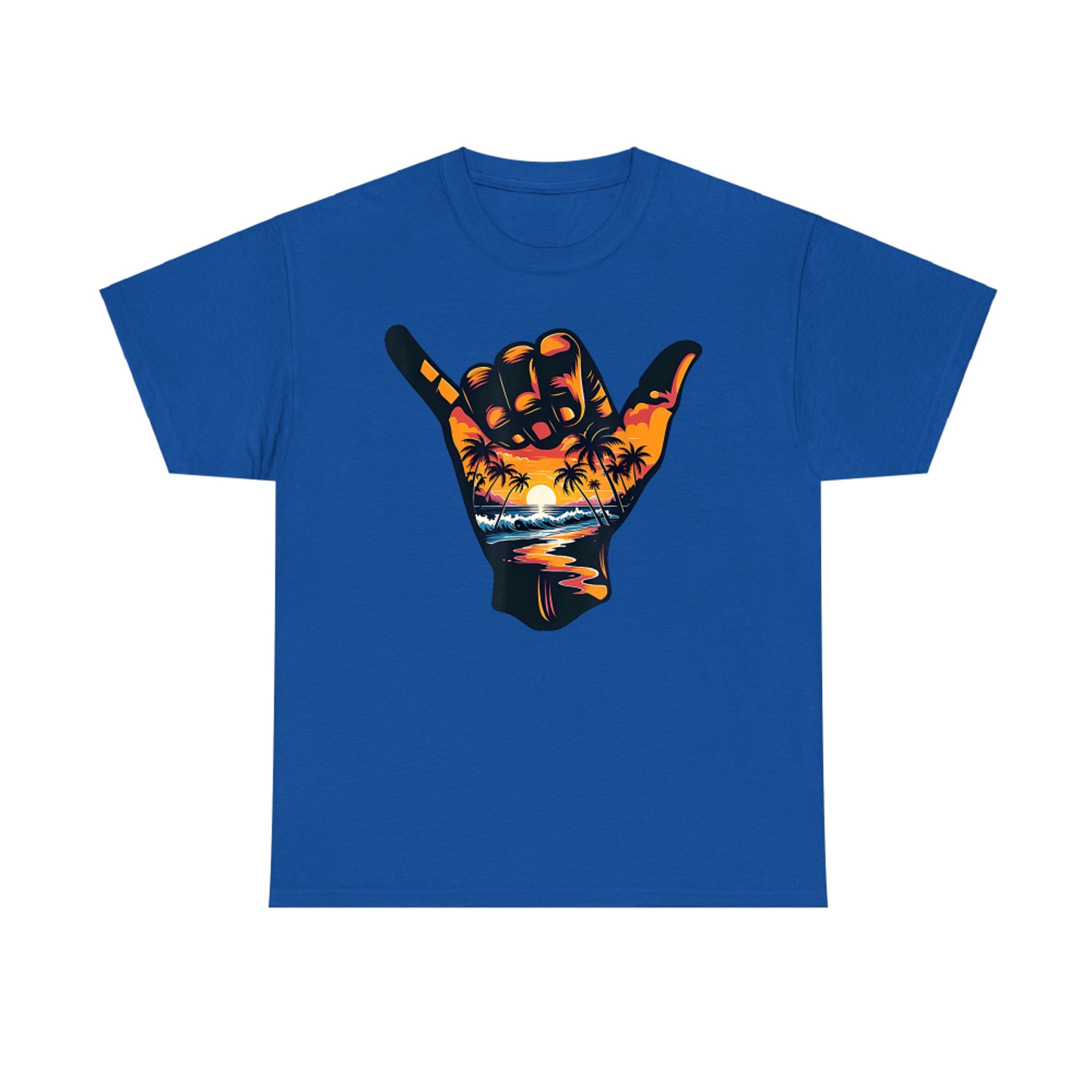 Shaka Hand Sign Aloha Surfing Surf Summer Vacation Beach T-Shirt