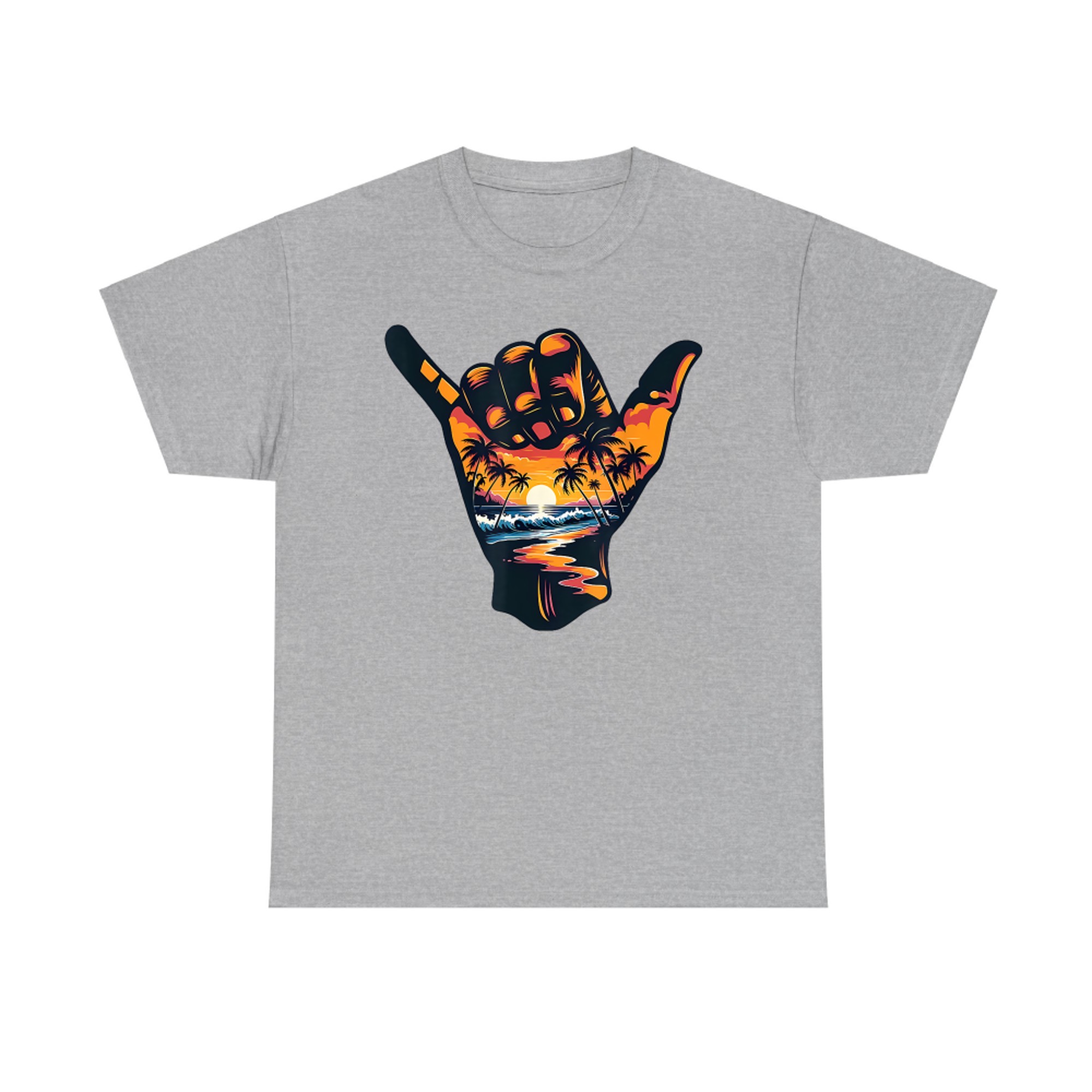 Shaka Hand Sign Aloha Surfing Surf Summer Vacation Beach T-Shirt