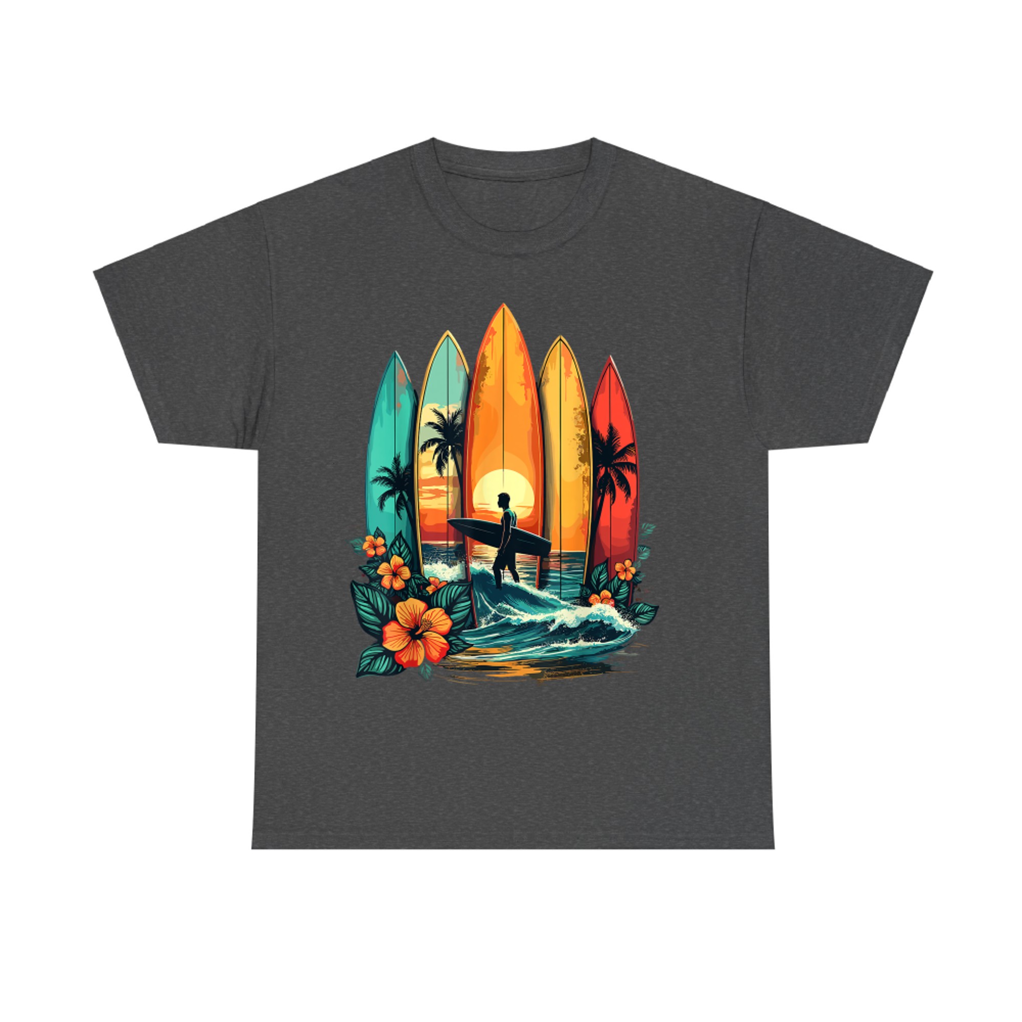Surfboarder Hawaii Wave Surfing Beach Surfer T-Shirt