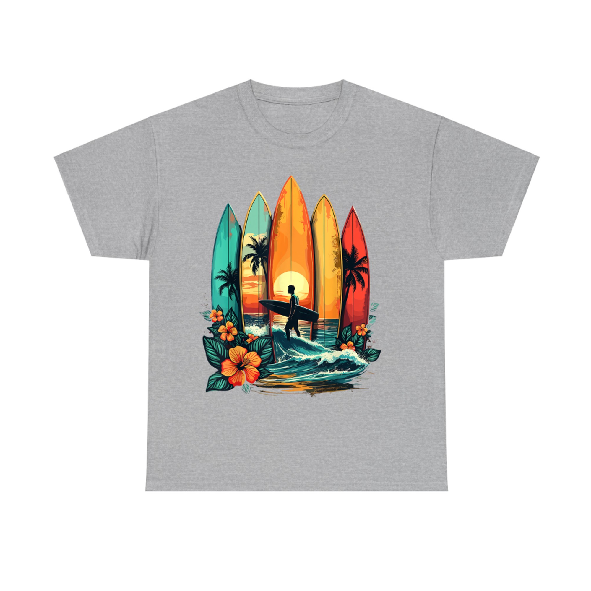 Surfboarder Hawaii Wave Surfing Beach Surfer T-Shirt