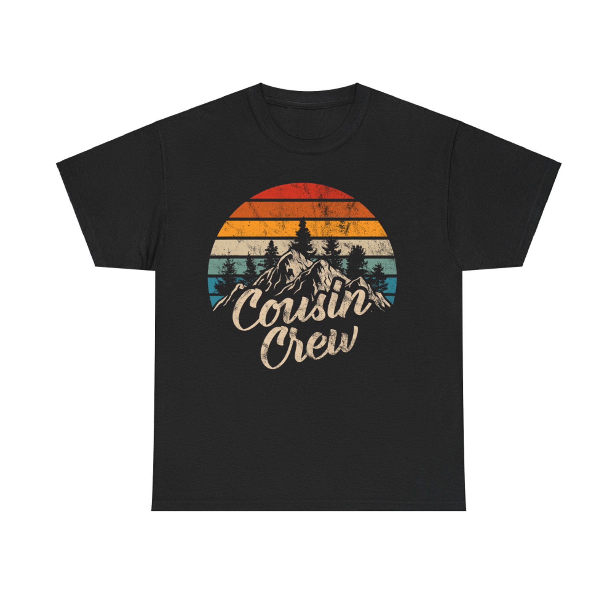 Cousin Crew Camping Outdoor Sunset Summer Camp T-Shirt