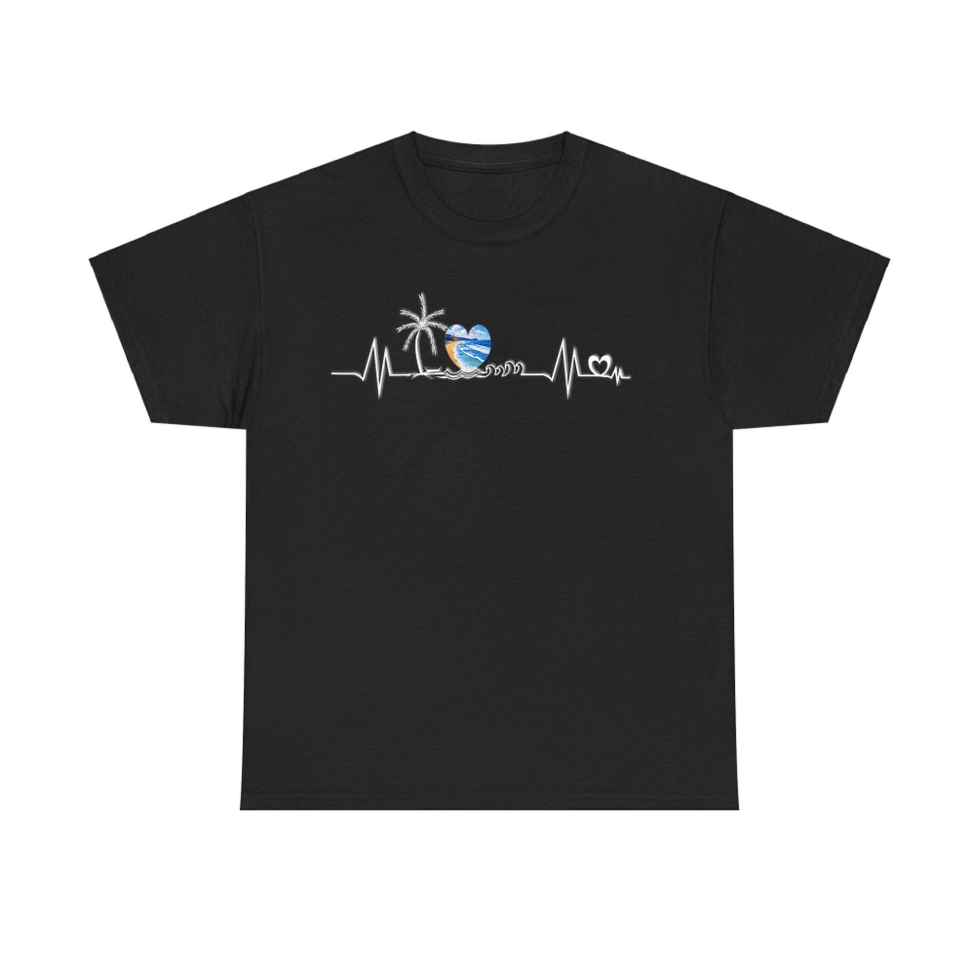 Life Is Really Good Beach Heartbeat Summer Beach Vacation T-Shirt