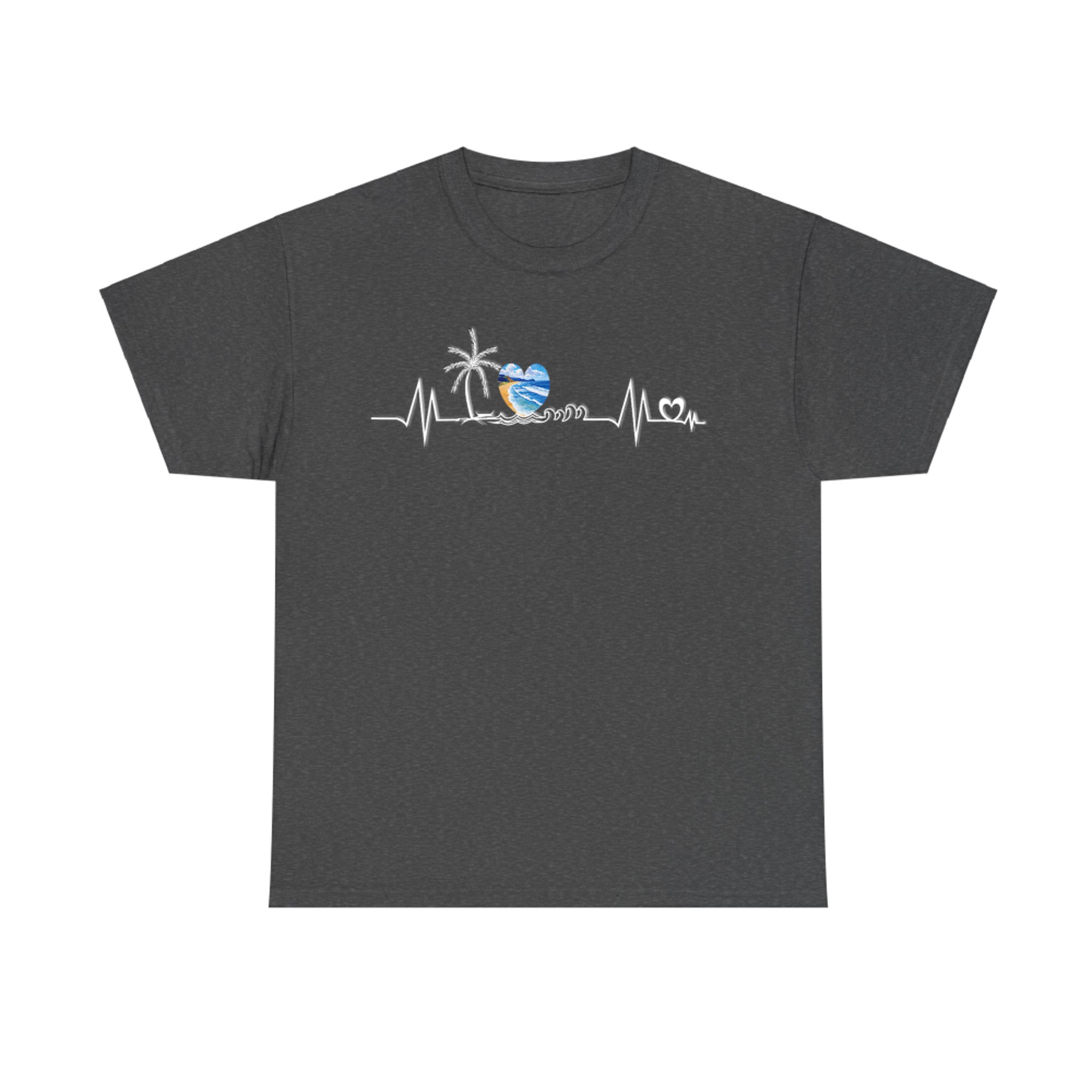 Life Is Really Good Beach Heartbeat Summer Beach Vacation T-Shirt