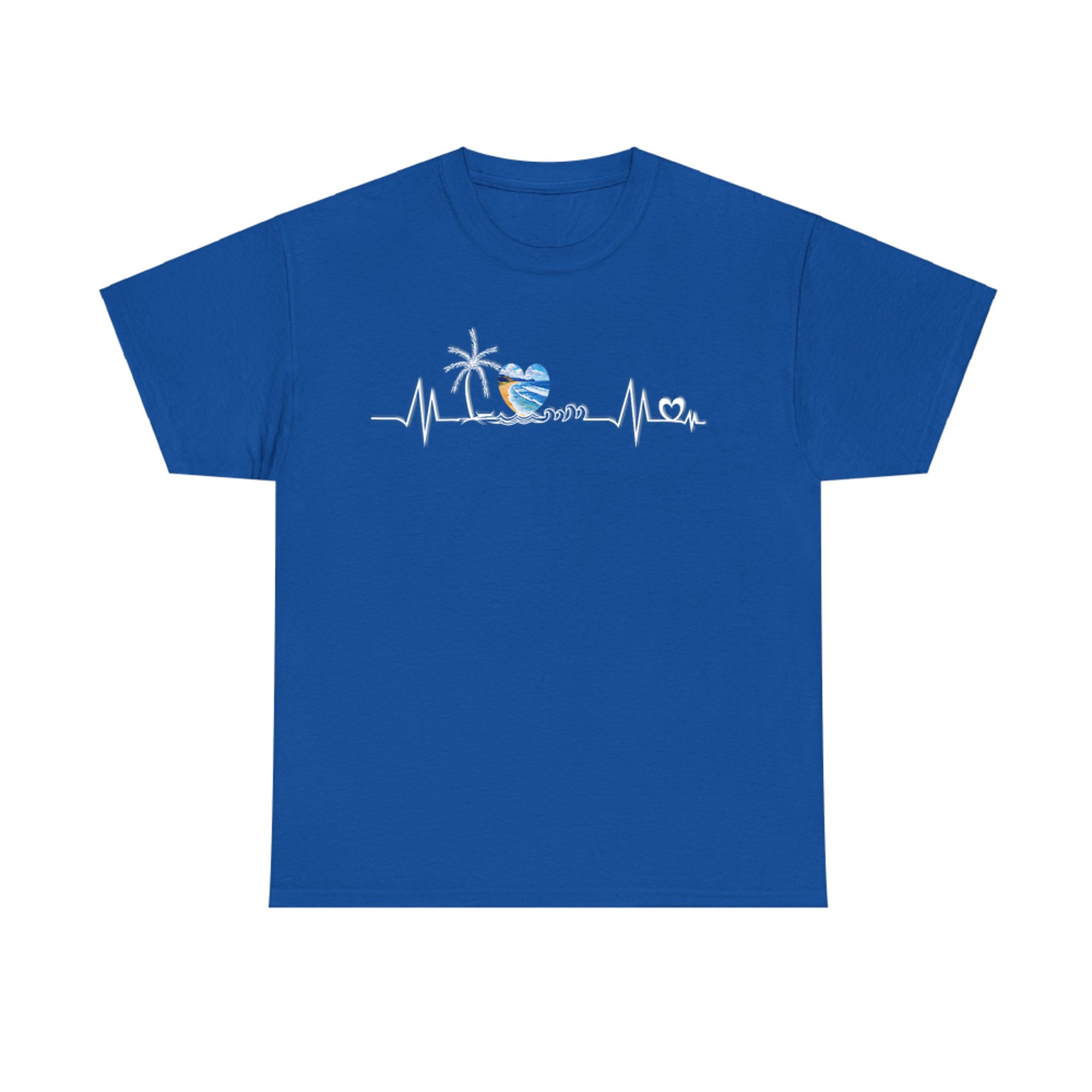 Life Is Really Good Beach Heartbeat Summer Beach Vacation T-Shirt